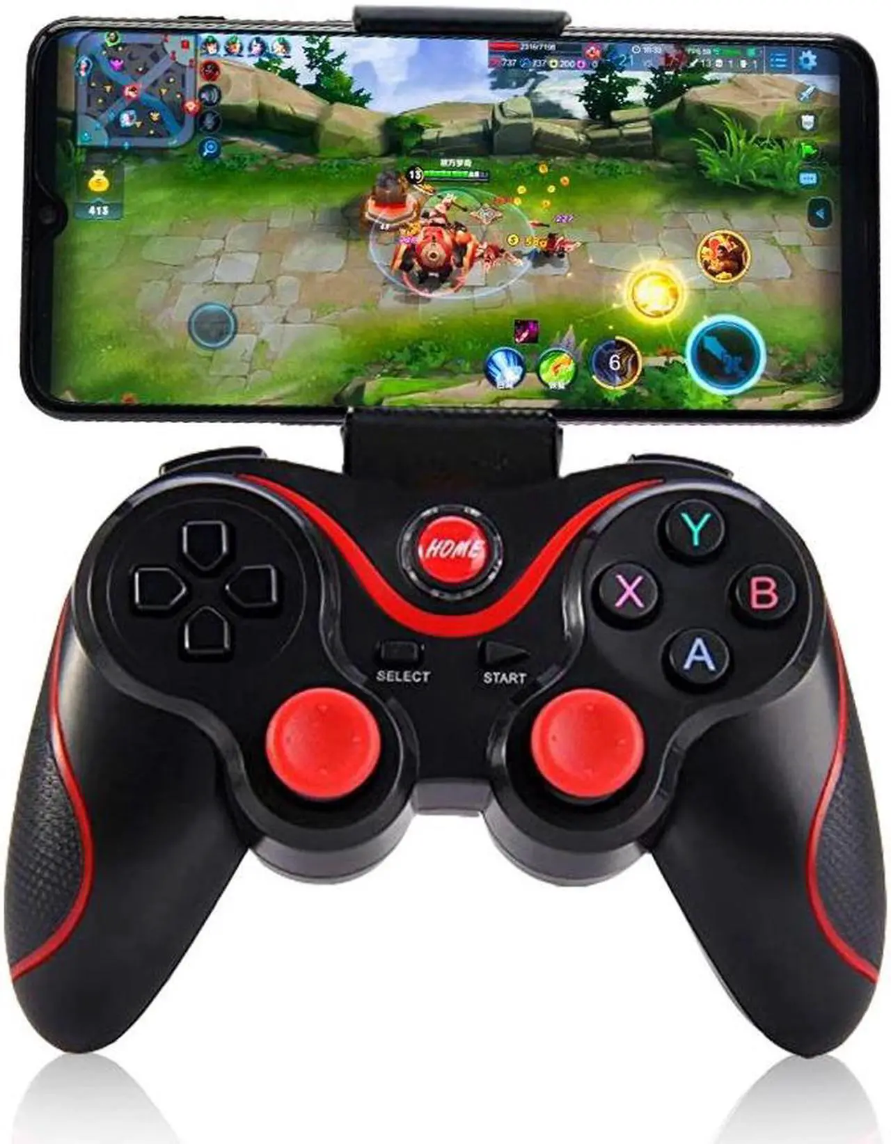 Main image of controller T3 Bluetooth Wireless Joystick Gamepad Game Controller Bluetooth Joystick For Mobile Phone Tablet TV Box Holder