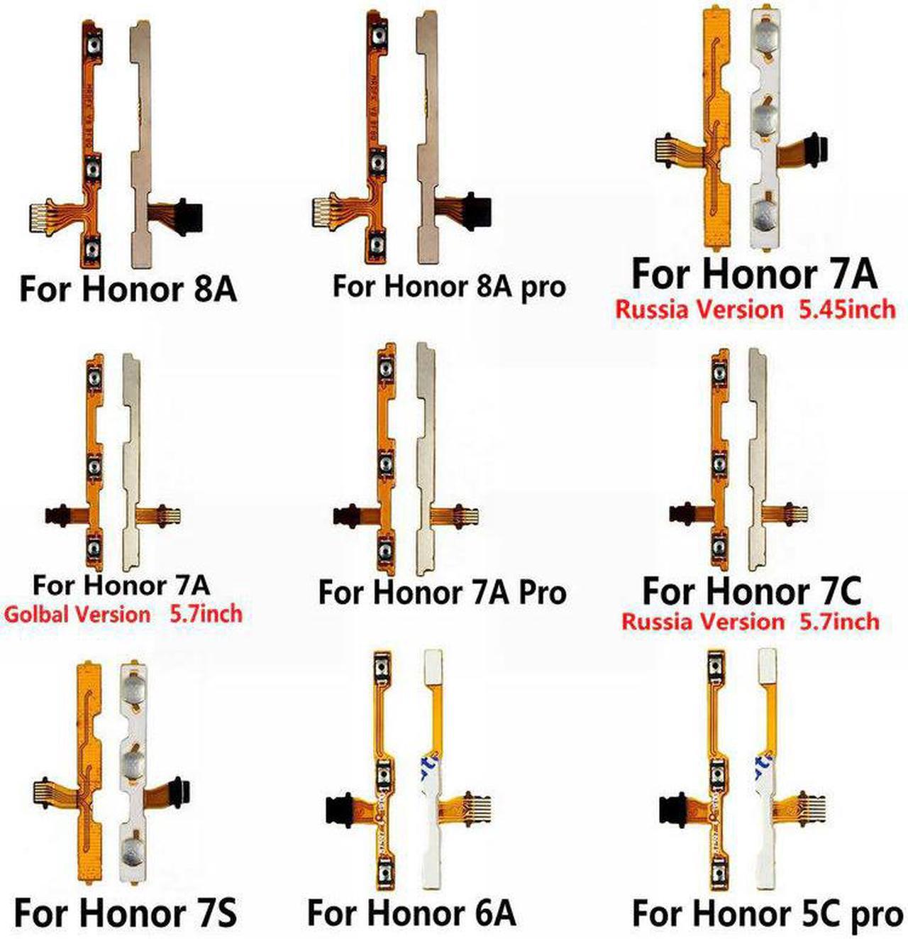 Quality Volume Button Flex Cable For   8 Lite /  Play 7A 7X 7C 7S 6X 6A 6C 5C pro P8 Lite 2017