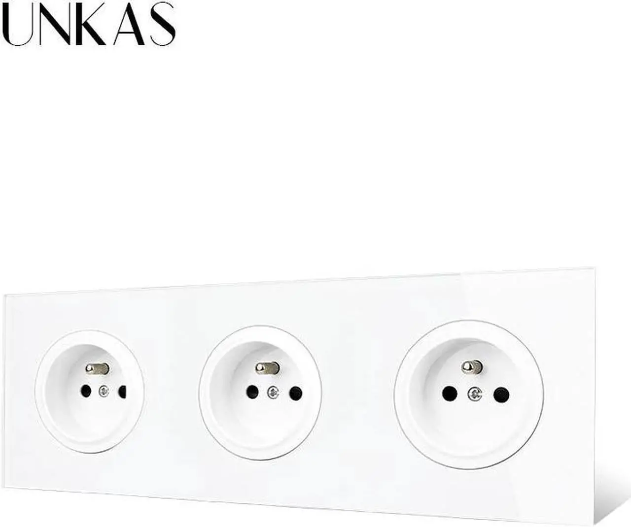 Alt view image 5 of 5 - 3 Gang French Glass Panel + Dimmer Fan Regulator Switch Dual USB TV RJ11 Telephone RJ45 Internet + HDMI Port USB3.0 Jack
