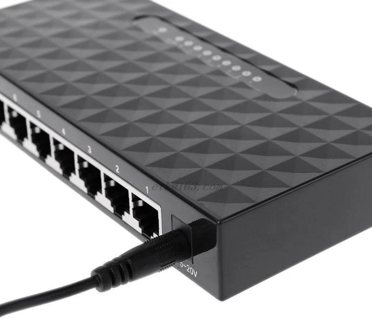 Alt view image 4 of 5 - 8-Port Ethernet Network Switch HUB Desktop Mini Fast LAN Switcher Adapter - L057 New hot