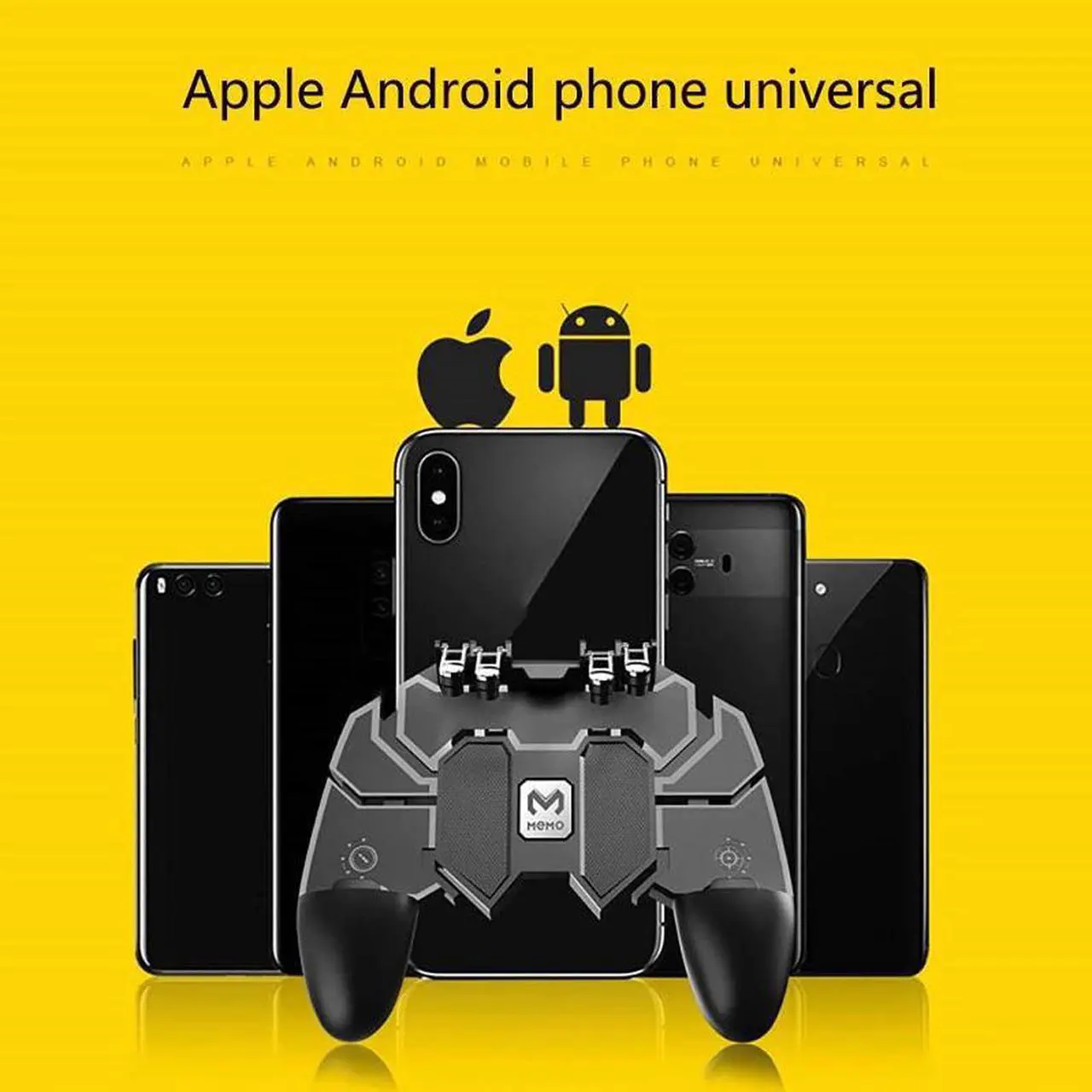 Alt view image 5 of 5 - Turnover Button Gamepad Controller Mobile for  IOS Android Six 6 Finger Operating Gamepad Peripherals  Controller