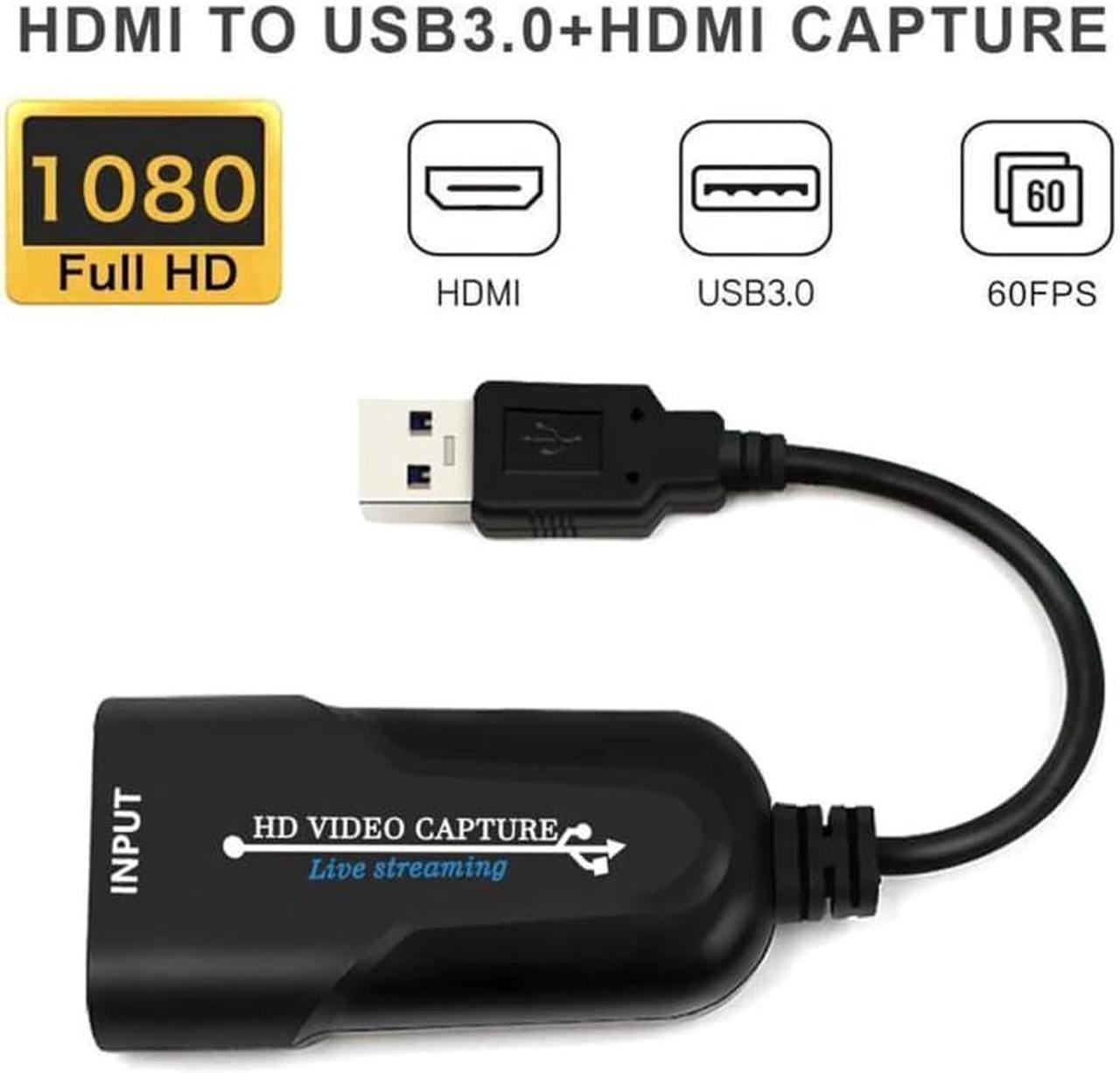 Capture  To USB 3.0,Full HD 1080P Live Video Capture Game Capture Recording Box, Game Capture Card Grabber