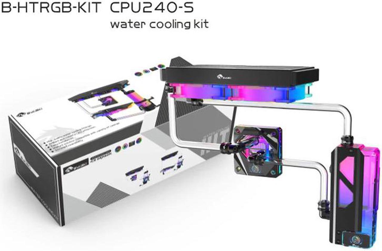 Water Cooling Cooler Kit CPU Water Block Water Tank Pump 240mm Radiator 120mm fan Computer Radiator G'1/4 Hard Tube