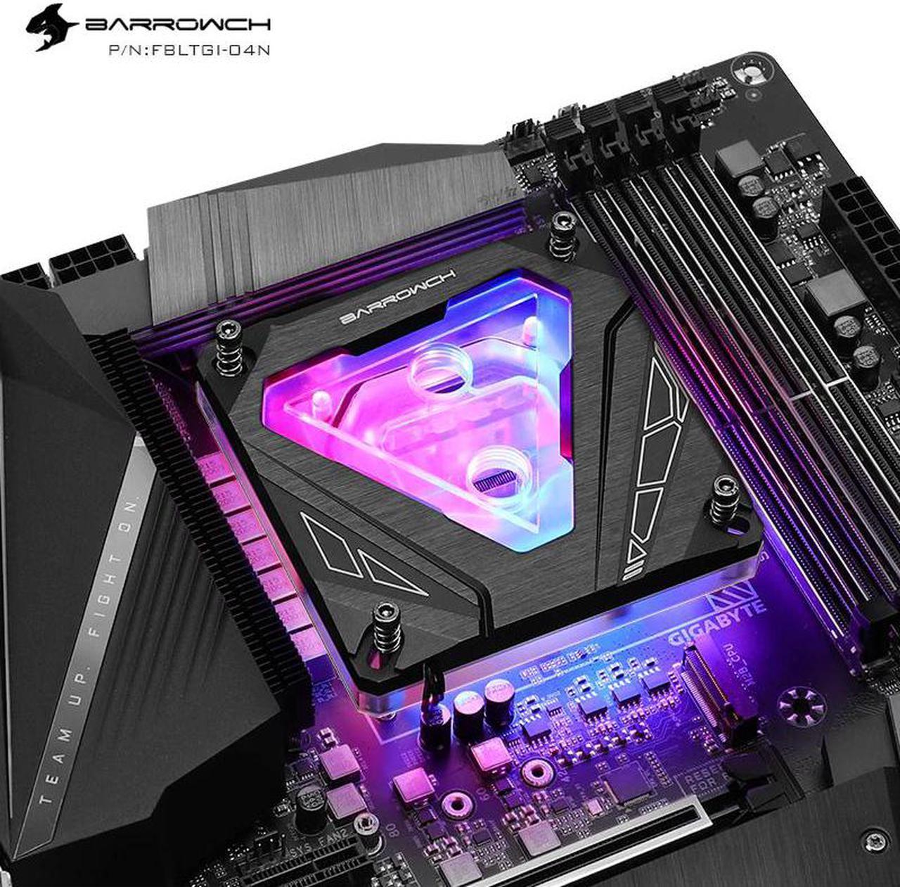 ch M series CPU water block use for INTEL115X 1200 X99/X299 Acrylic+Copper radiator A-RGB 5V 3PIN Hearder in Motherboard