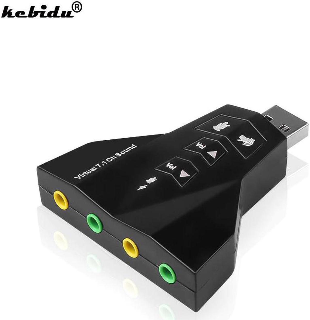 Main image of High Quality 2 in 1 3D External Dual USB Audio Sound Card Digital Dual Virtual 7.1 USB 2.0 Audio Adapter Double Sound Card