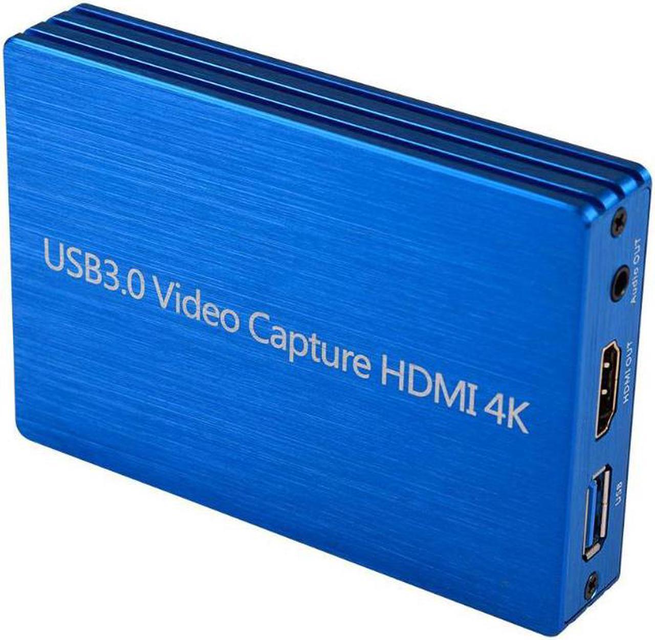 60fps 4K HDMI to USB 3.0 Video Capture Card Dongle 1080P HD Video Recorder Grabber for OBS Capturing Gaming Live Streaming