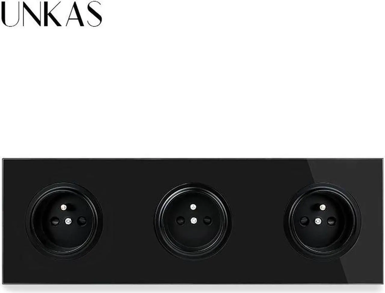 Alt view image 3 of 5 - 3 Gang French Glass Panel + Dimmer Fan Regulator Switch Dual USB TV RJ11 Telephone RJ45 Internet + HDMI Port USB3.0 Jack