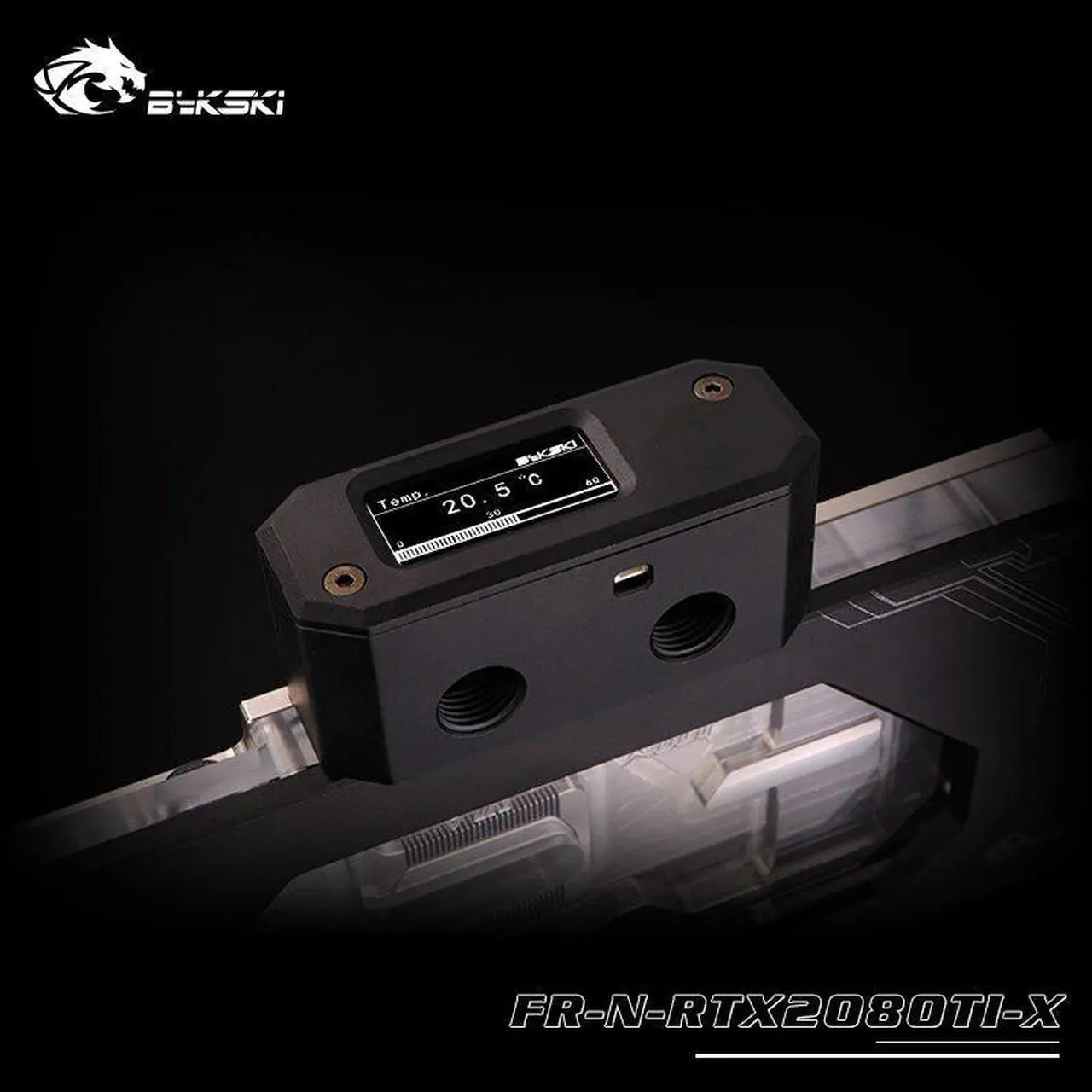 Alt view image 3 of 5 - N-RTX2080Ti-X FR-N-RTX2080Ti-X Water Block use for  GeForce RTX 2080Ti/2080 Reference Founders Full Cover GPU Block