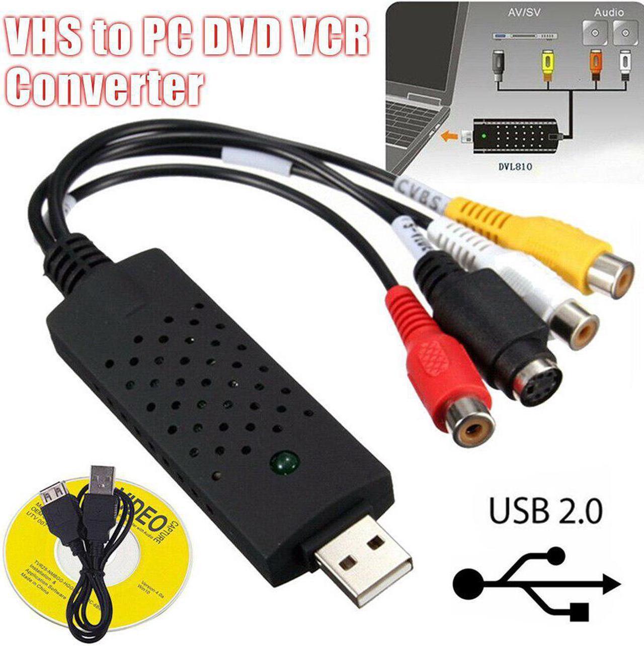 2.0 Audio Television Video VHS to PC DVD VCR Converter Easy Capture Card Adapter DJA99