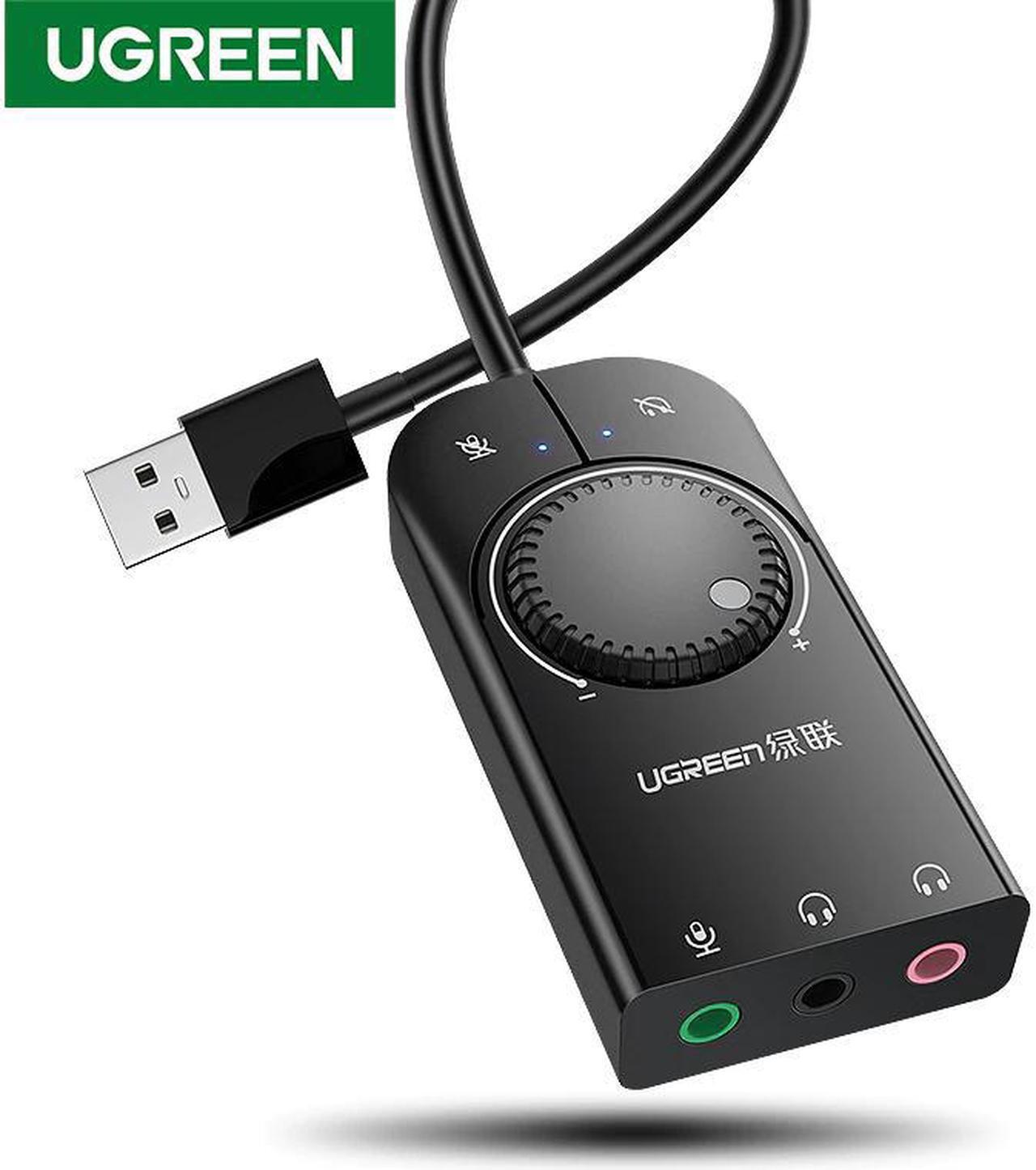 Main image of USB Sound Card External Audio Interface 3.5mm Microphone Jack Adapter For Laptop Windows Mac PS4 Linux Headset Sound Card