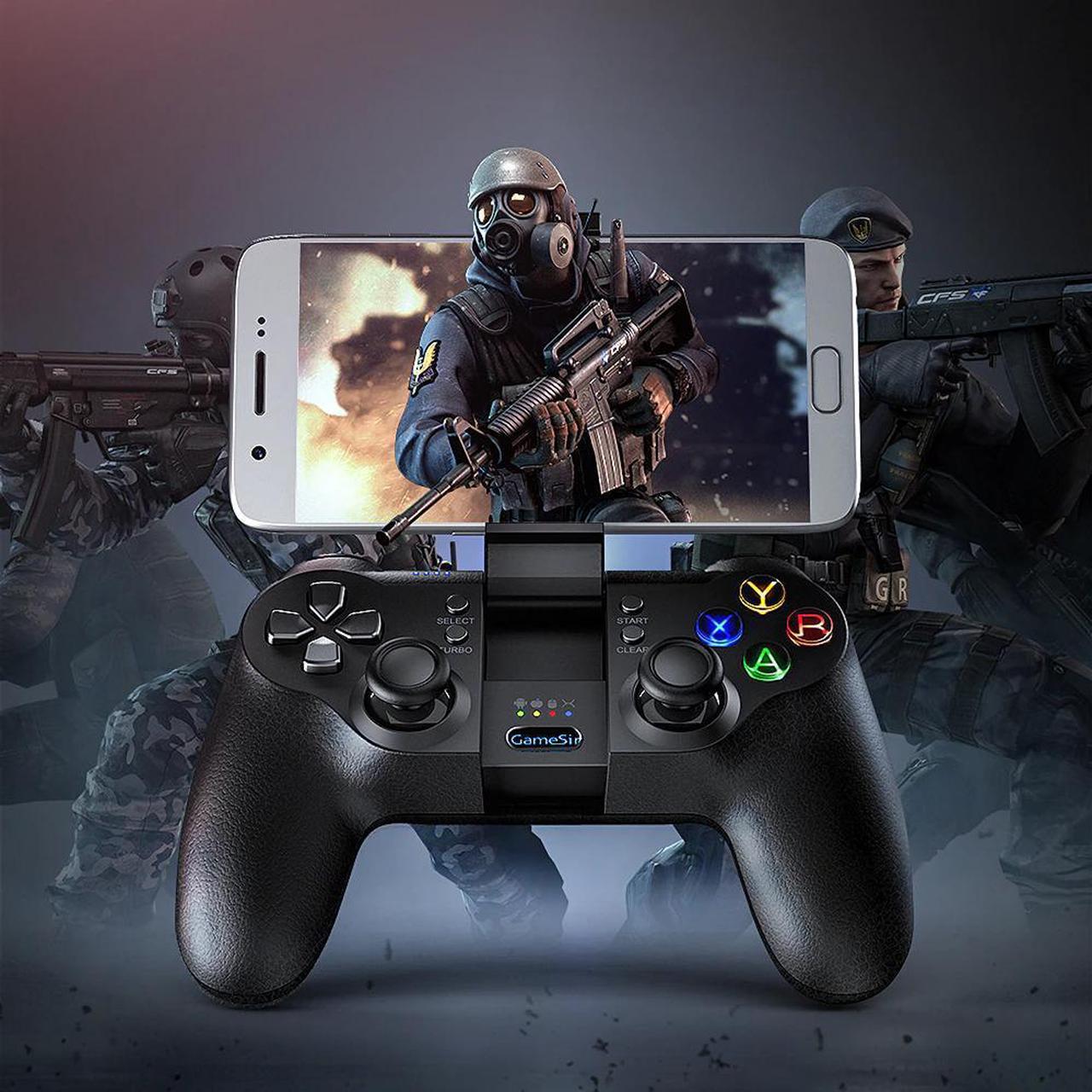 T1s Bluetooth Wireless Gamepad Mobile Game Controller Dual Wireless Connection for PUBG Call of Duty Android PC Joystick