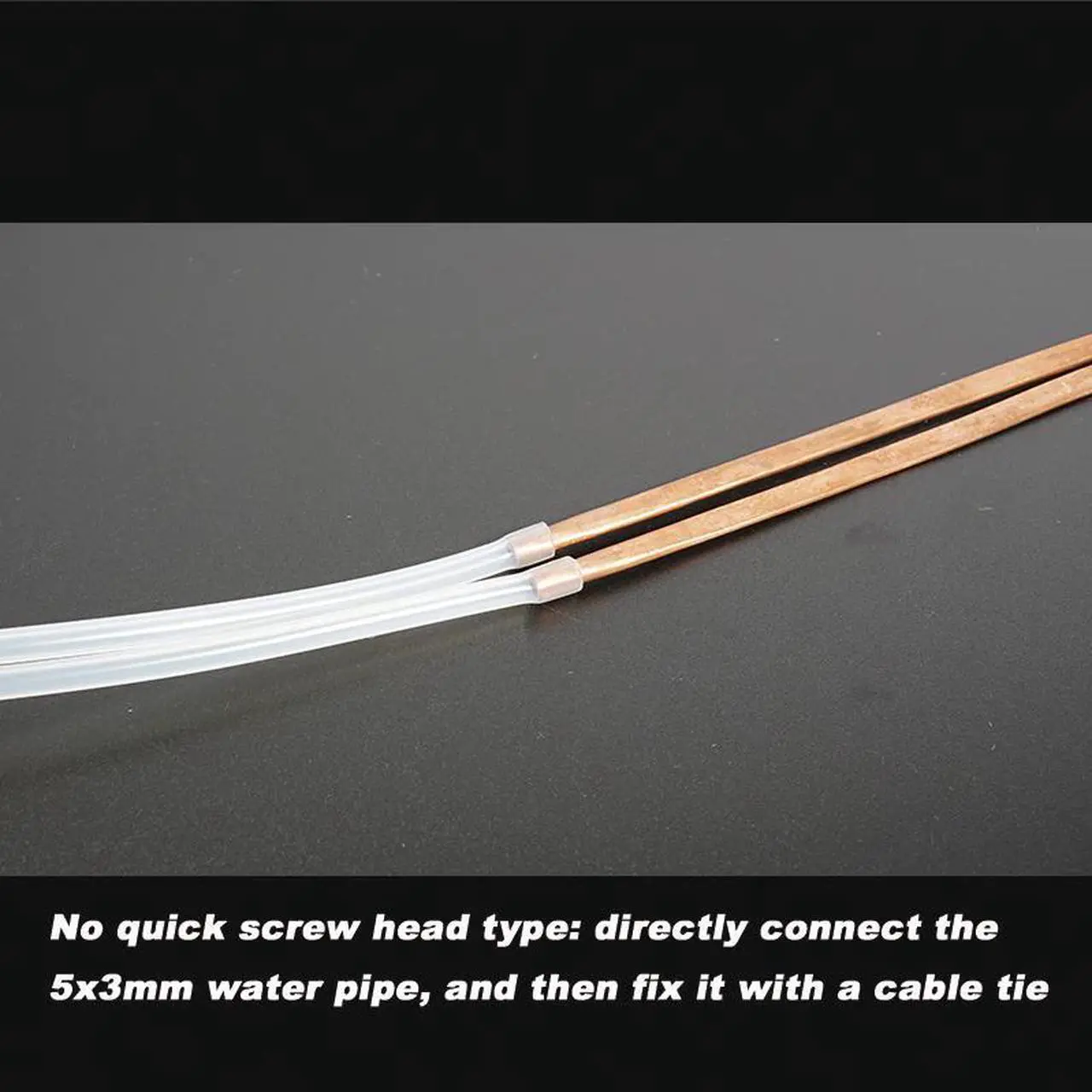 Alt view image 4 of 5 - water cooling set 4*3 copper flat loop tube soft and easy to bend manual DIY modified joint copper tube