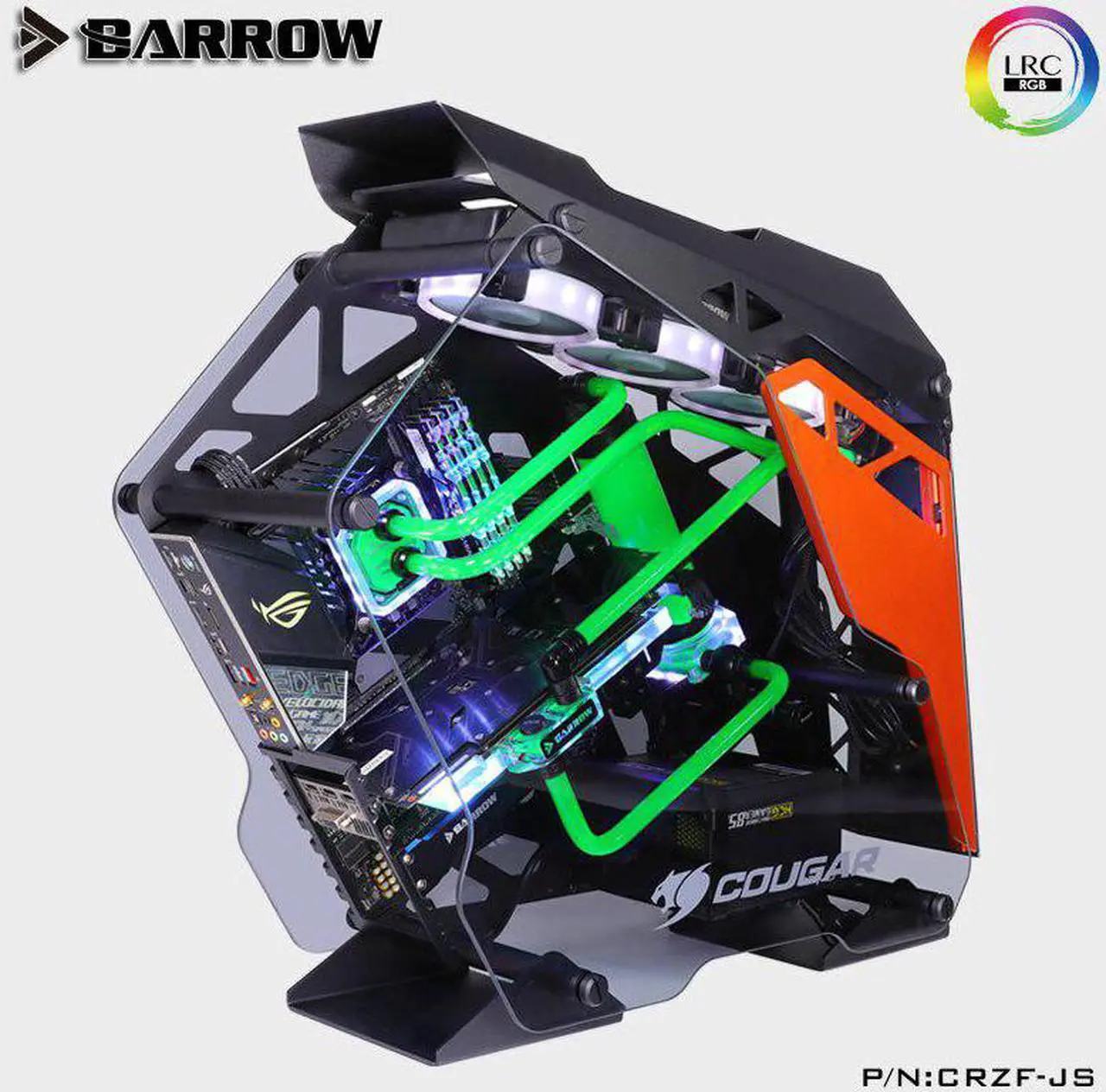Alt view image 3 of 4 - Water Cooling Kit for COUGAR CONQUER Case, For Computer CPU/GPU Liquid Cooling, Cooler For PC, CRZF-HS