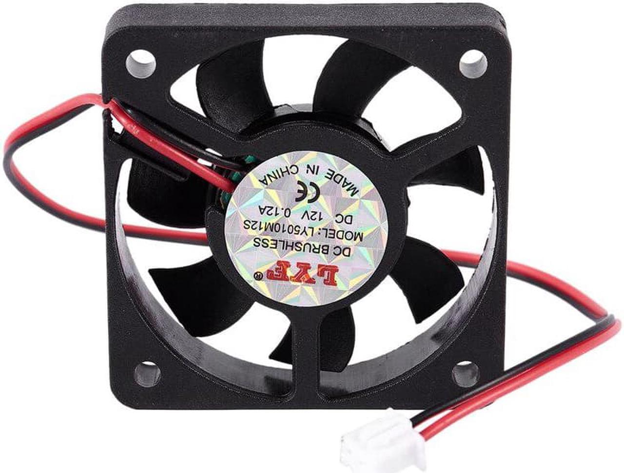 50mm 12V 2Pin 4000RPM Sleeve Bearing PC Case CPU Cooler Cooling Fan