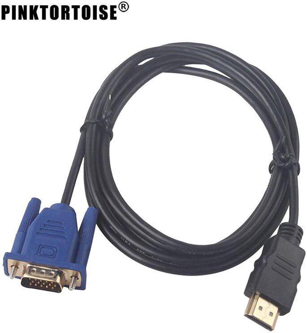 1.8M HDMI Male to VGA Video Converter Adapter Cable Cord for PC DVD 1080P HDTV