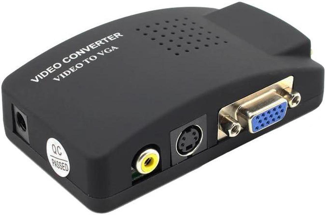 Alt view image 5 of 5 - AV to VGA converter VGA+S-video Composite RCA in to VGA out for PC to TV