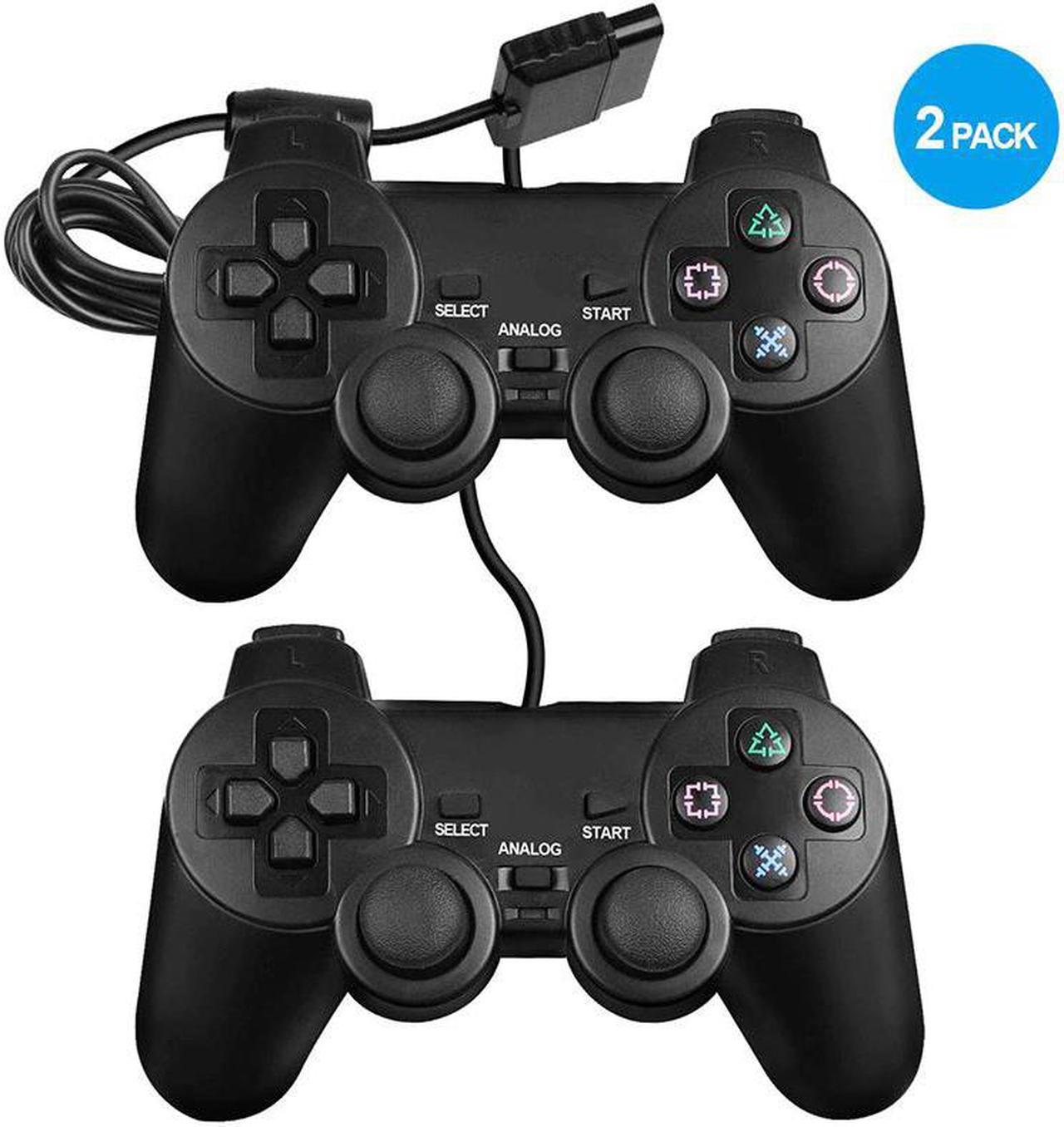 2 controller for PS2 Built-in-Double Vibration Motors video game consoles with Sensitive Control for All PS2 Models