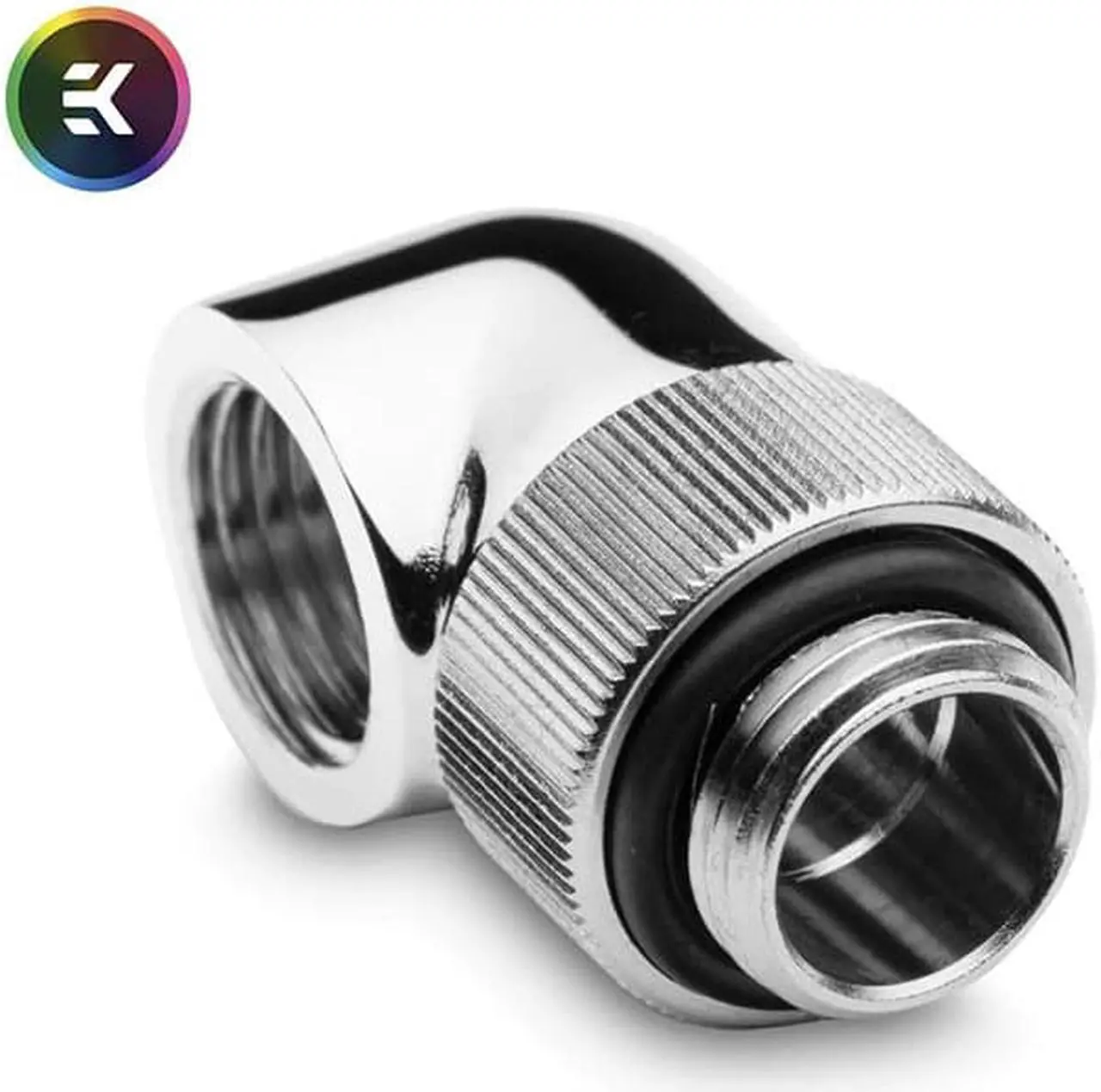 Alt view image 3 of 5 - Classic Angled 90° Degree Elbow Fittings G1/4 Thread Liquid Water Cooling Loop Necessary Adapter