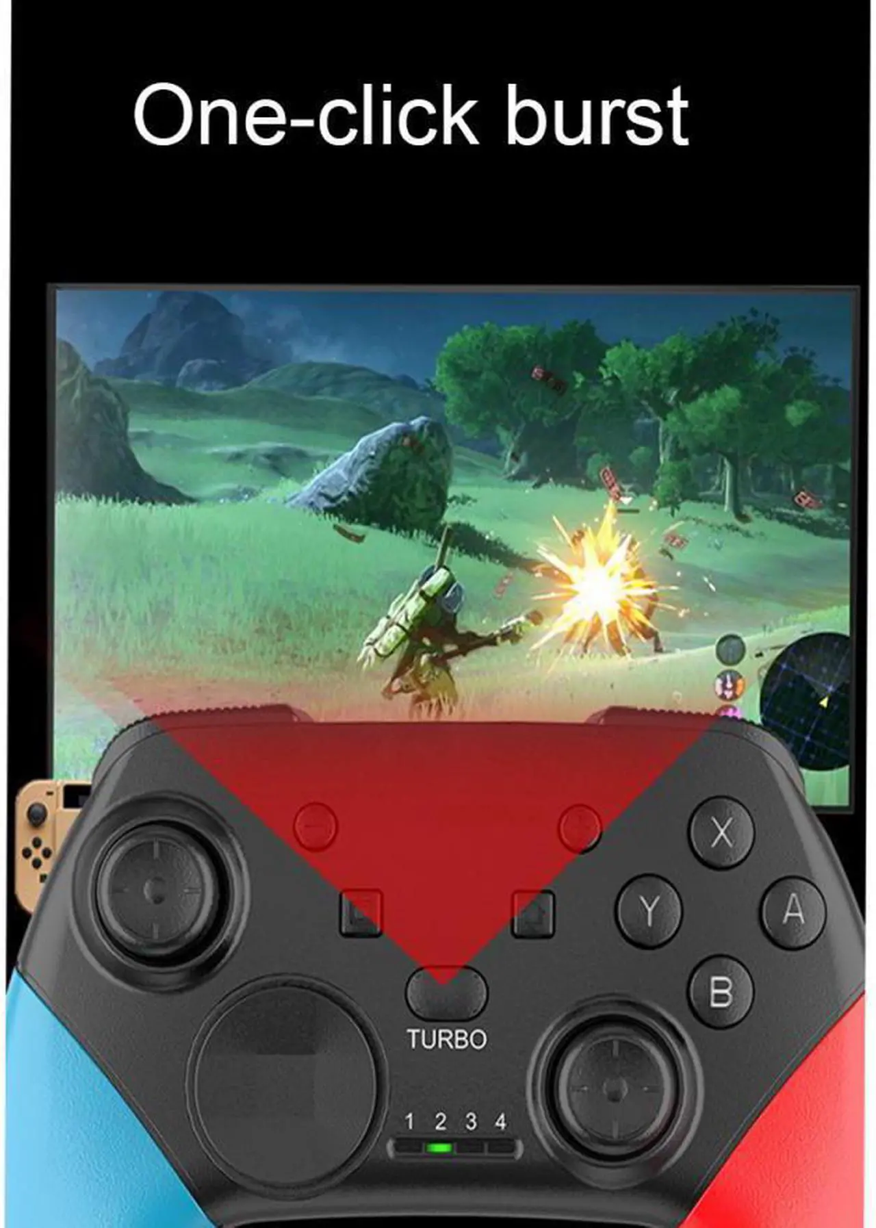 Alt view image 5 of 5 - crossing Switch Pro GAMEPAD bluetooth Wireless controller Somatosensory Vibration FOR Nintendo switch/PC/Android