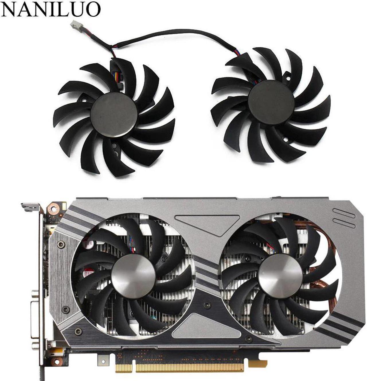 75MM PLD08010S12HH 000 0.35A GTX1060 Cooler Fan For  GeForce GTX 1060 3GB AMP! Edition Video Card Cooling Fan