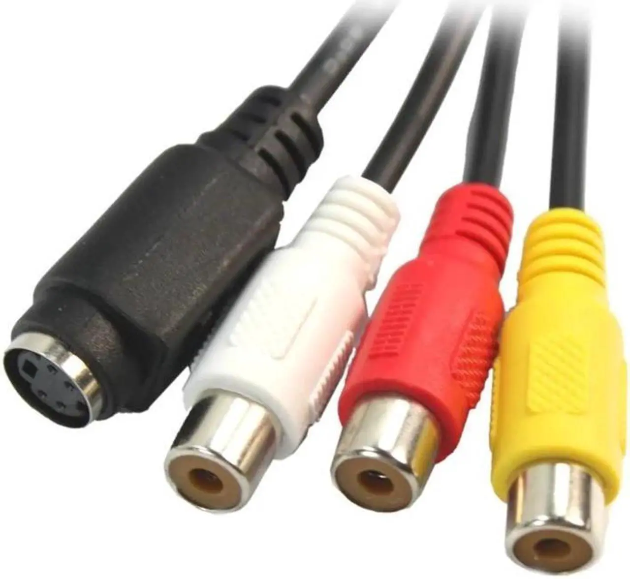 Alt view image 2 of 4 - VGA SVGA male, S video 3 RCA o video AV cable converter