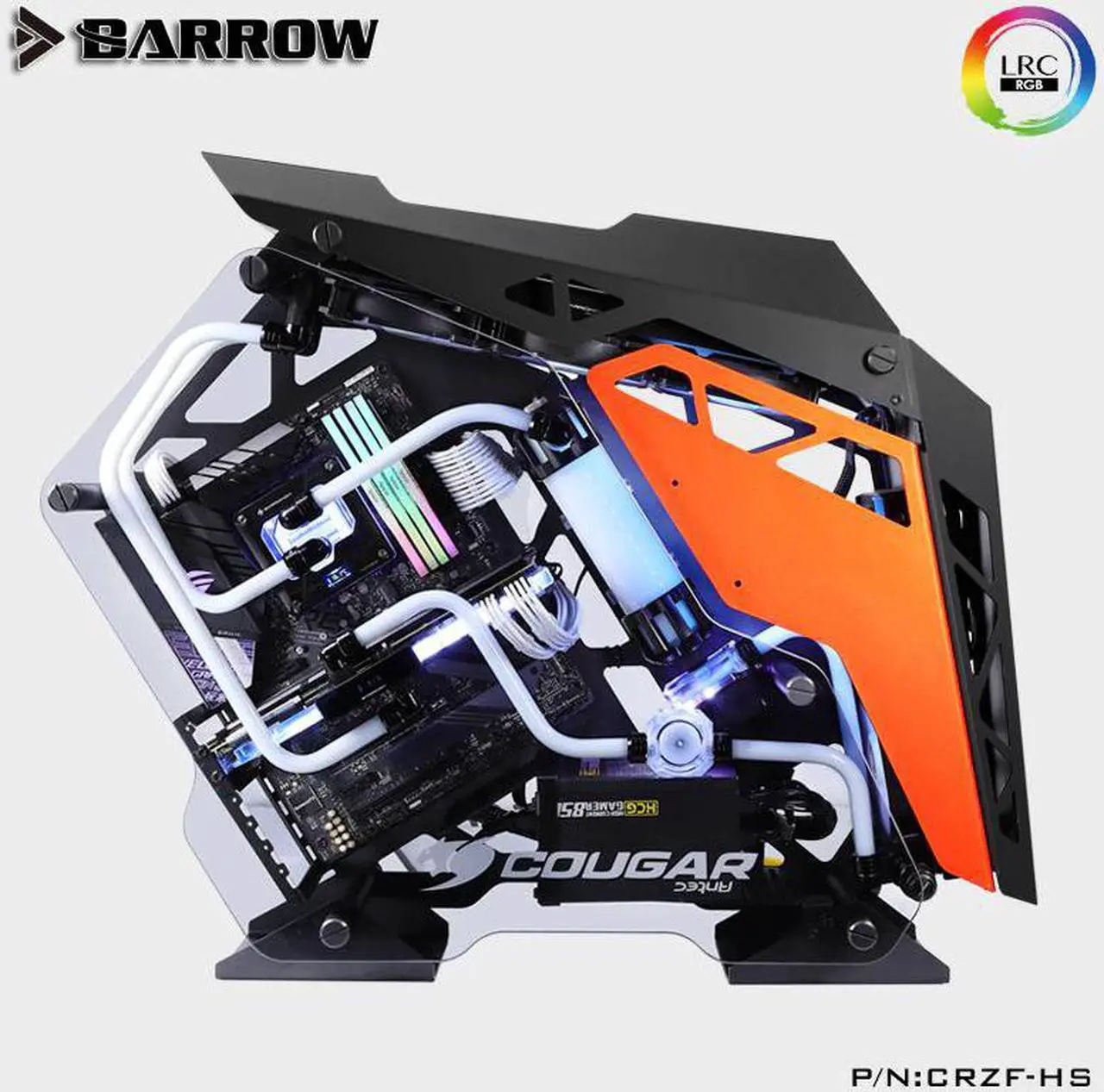 Alt view image 4 of 4 - Water Cooling Kit for COUGAR CONQUER Case, For Computer CPU/GPU Liquid Cooling, Cooler For PC, CRZF-HS