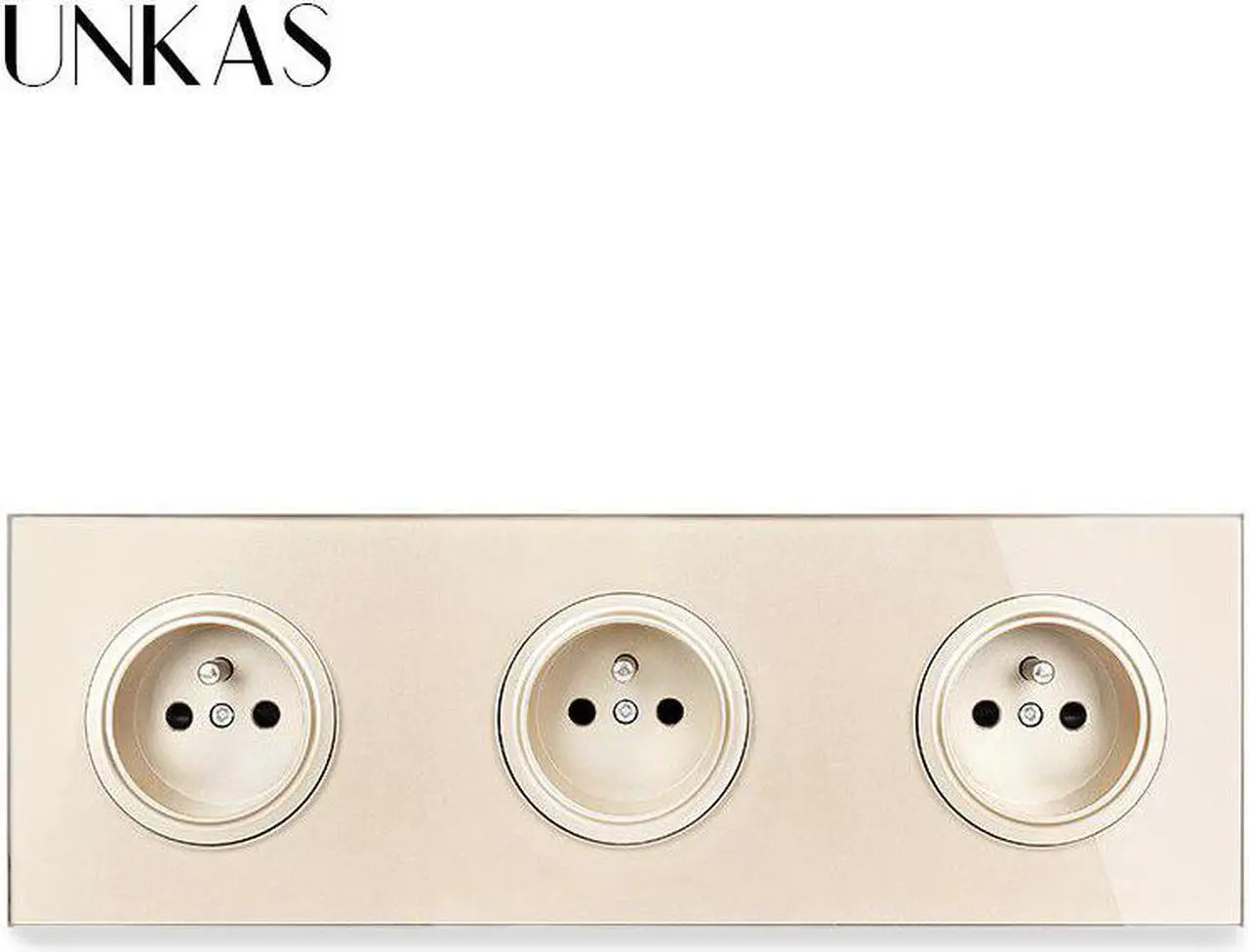 Alt view image 4 of 5 - 3 Gang French Glass Panel + Dimmer Fan Regulator Switch Dual USB TV RJ11 Telephone RJ45 Internet + HDMI Port USB3.0 Jack