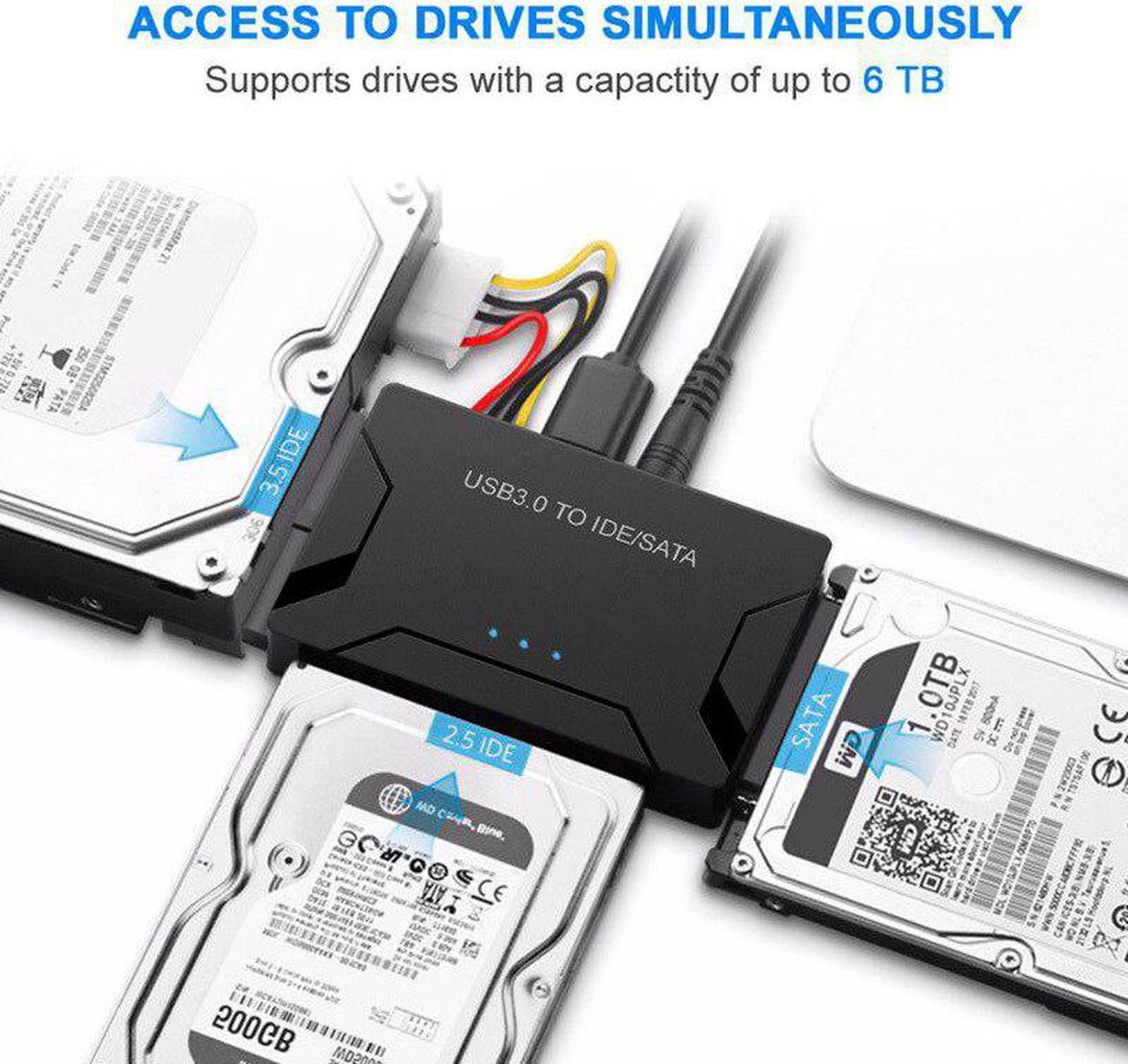 Combo USB IDE  Adapter Hard Disk  to USB3.0 Data Transfer Converter for 2.5/3.5 Optical Drive HDD SSD  to usb