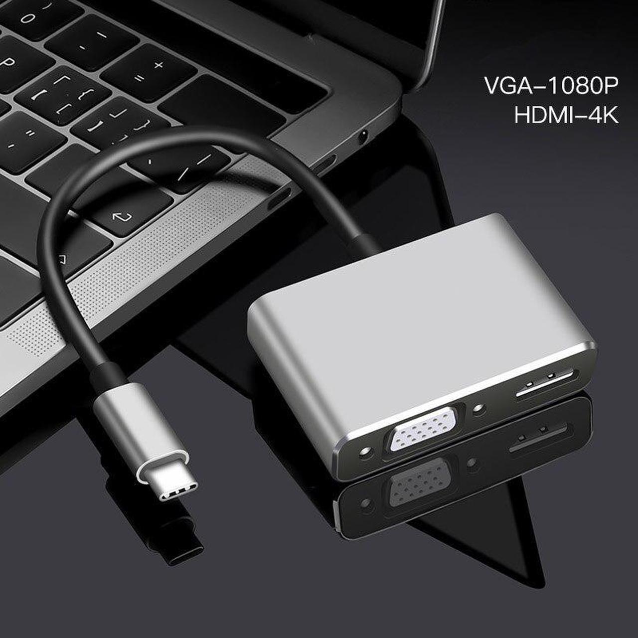 C HDMI Type c to HDMI 4K Adapter VGA 3.0 Audio video Converter for  s9 s10 for Macbook/2018 ipad Pro/XPS 13