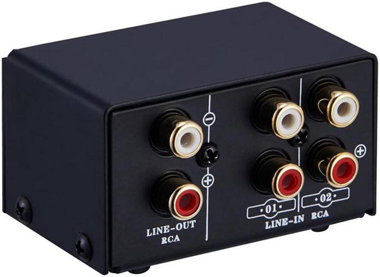 2 in 1 Out or 1 in 2 Out o Source Signal Selector, Switcher, Speaker, o Source, Switcher, RCA Interface, Lossess