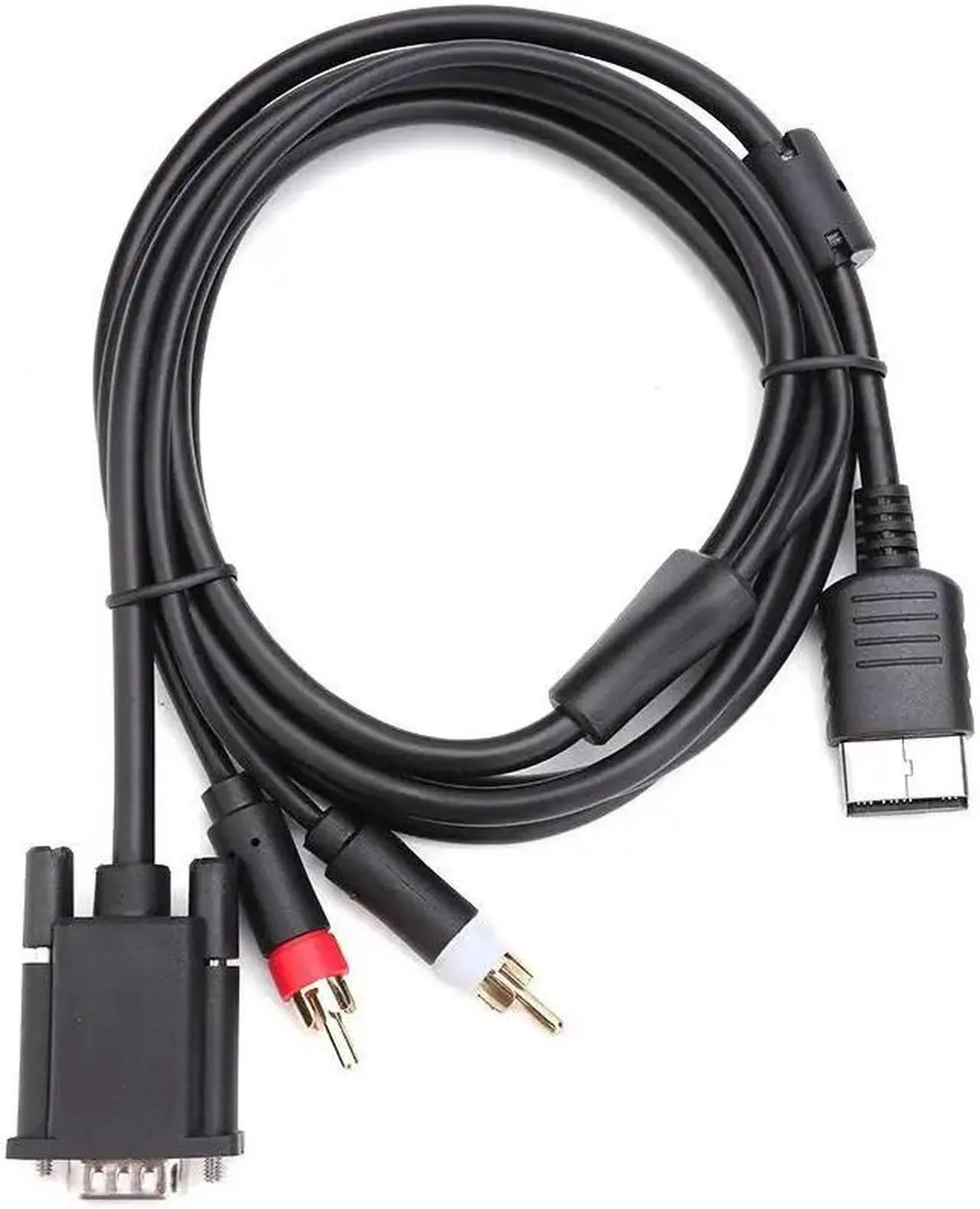 Alt view image 4 of 5 - Definition VGA Cable RCA Sound Adapter HD Box Cable Audio Video Lines Cord Wires for Sega Dreamcast Gaming Console