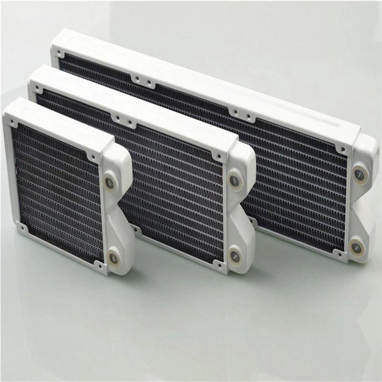 120 240 360 Water Cooling Radiator White Thin Copper classic white Water Row heat exchanger water cooling White