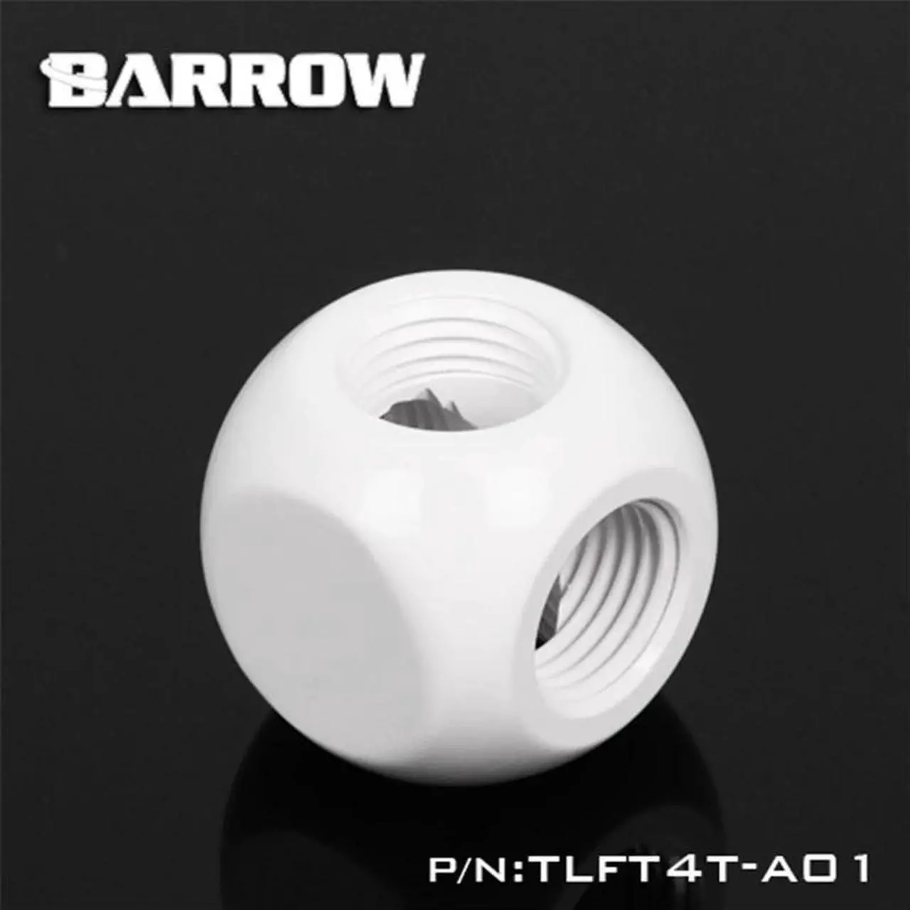 Alt view image 3 of 5 - G1/4" Metal Ball Cube Shape 3 4 5 Ways Coppor Stone Connector Water Cooling