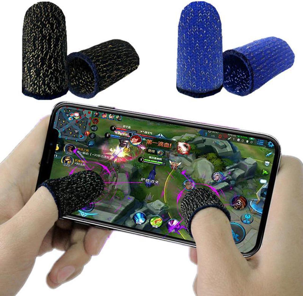 2PCS Beehive Sleep-proof Sweat-proof Professional Touch Screen Thumbs Finger Sleeve for Pubg Mobile Phone Game Gaming Gloves