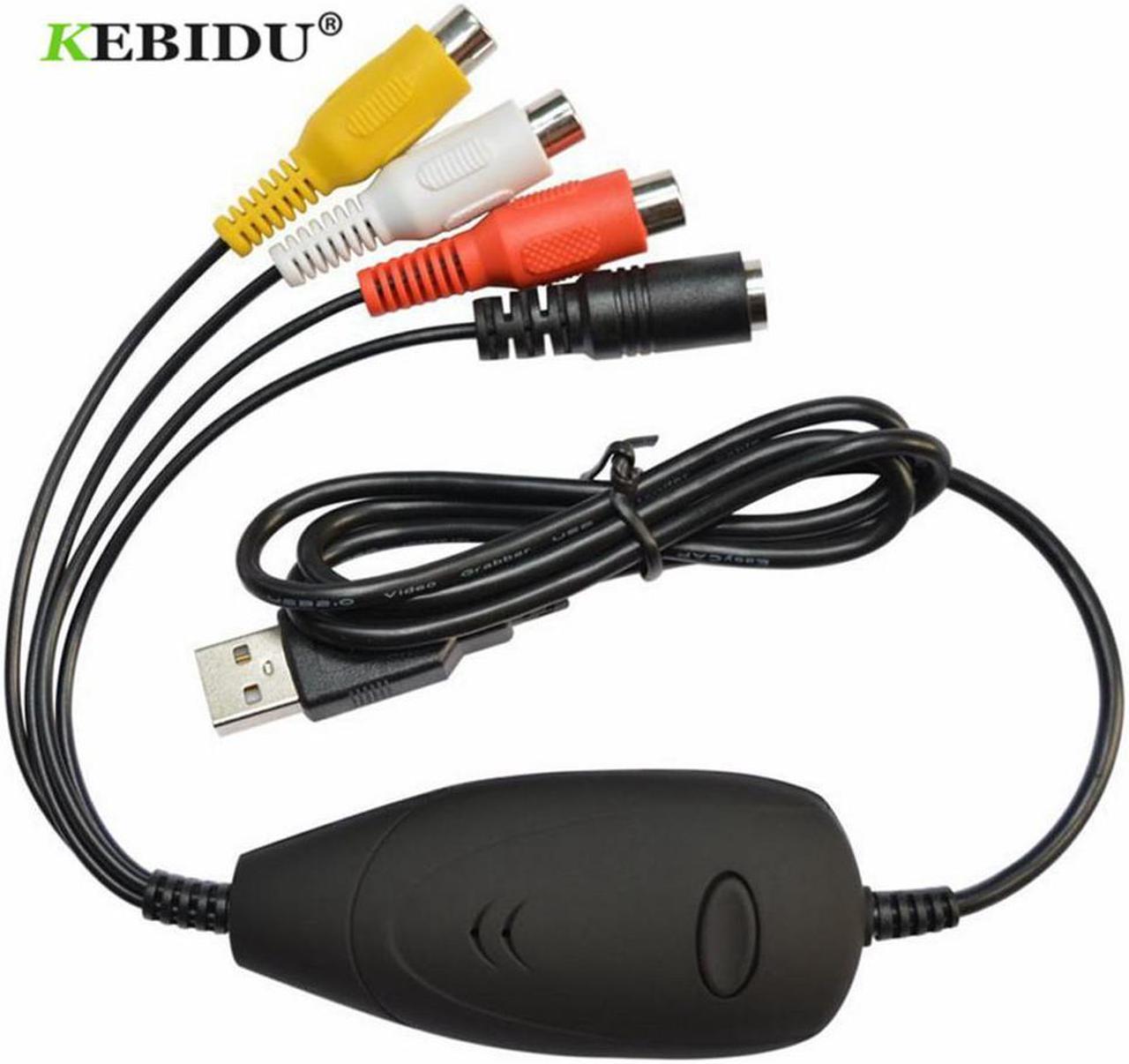 EZCAP172 Video Camera Recorder USB Audio Video Capture Card Convert Analog Video From VHS 8MM DVD Player Support Win7/8/10