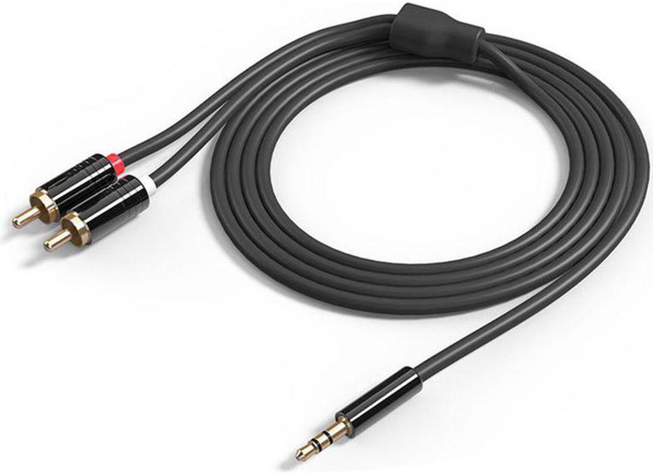 Main image of 3.5mm to 2 RCA o Cable AUX Splitter 3.5mm Stereo Male to Male RCA Adapter 2 Speaker Cable 1m