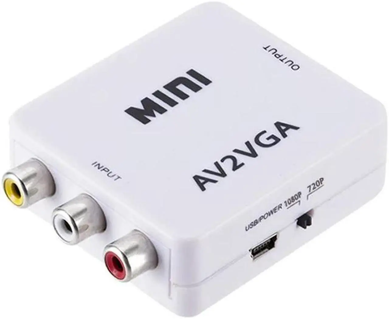 Alt view image 4 of 5 - HD RCA CVBS AV2, Convertidor AV A Vídeo VGA, Adaptador/convertidor De Vídeo A PC HDTV Con Audio De 3,5mm