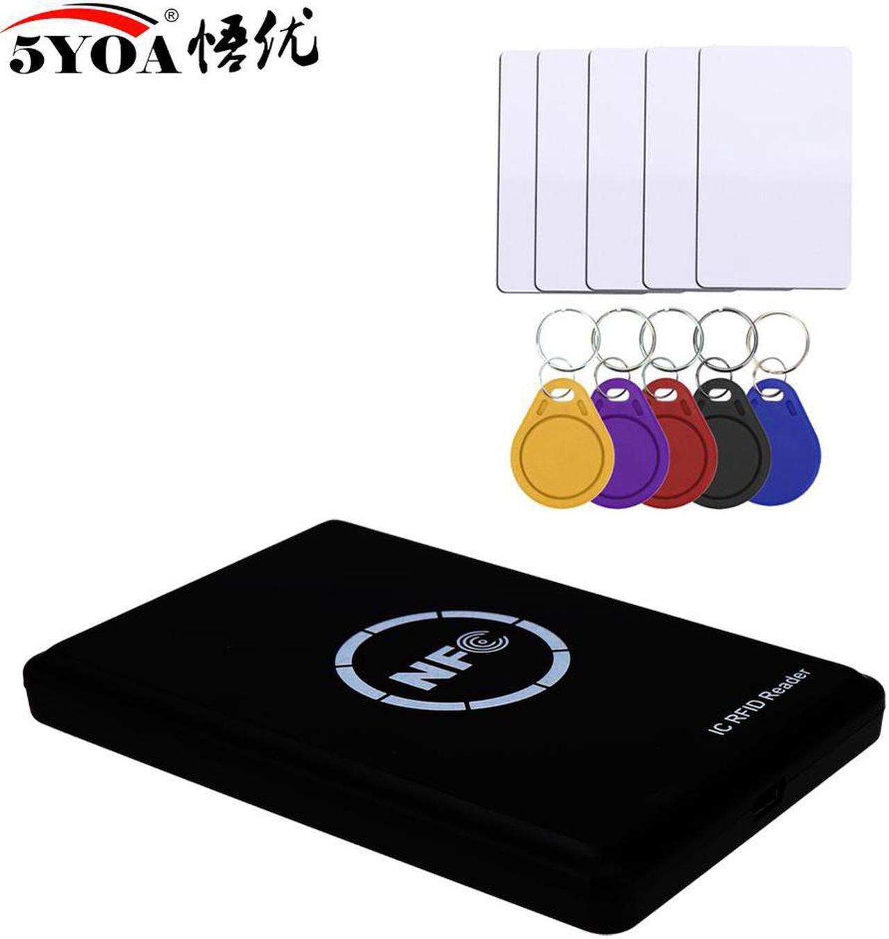 Alt view image 5 of 6 - NFC Smart Card Reader Writer RFID Copier Duplicator 13.56MHz USB Programmer Key fobs Card IC UID S50 MF ISO14443A Tag(10 UID Cards Only)