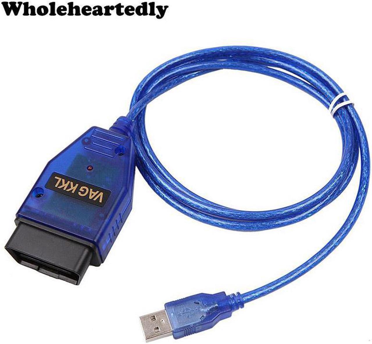 KKL 409.1 OBD2 USB Cable Scanner Scan Tool Audi VW SEAT Volkswagen Auto Full support of KW 1281 and KW 2000