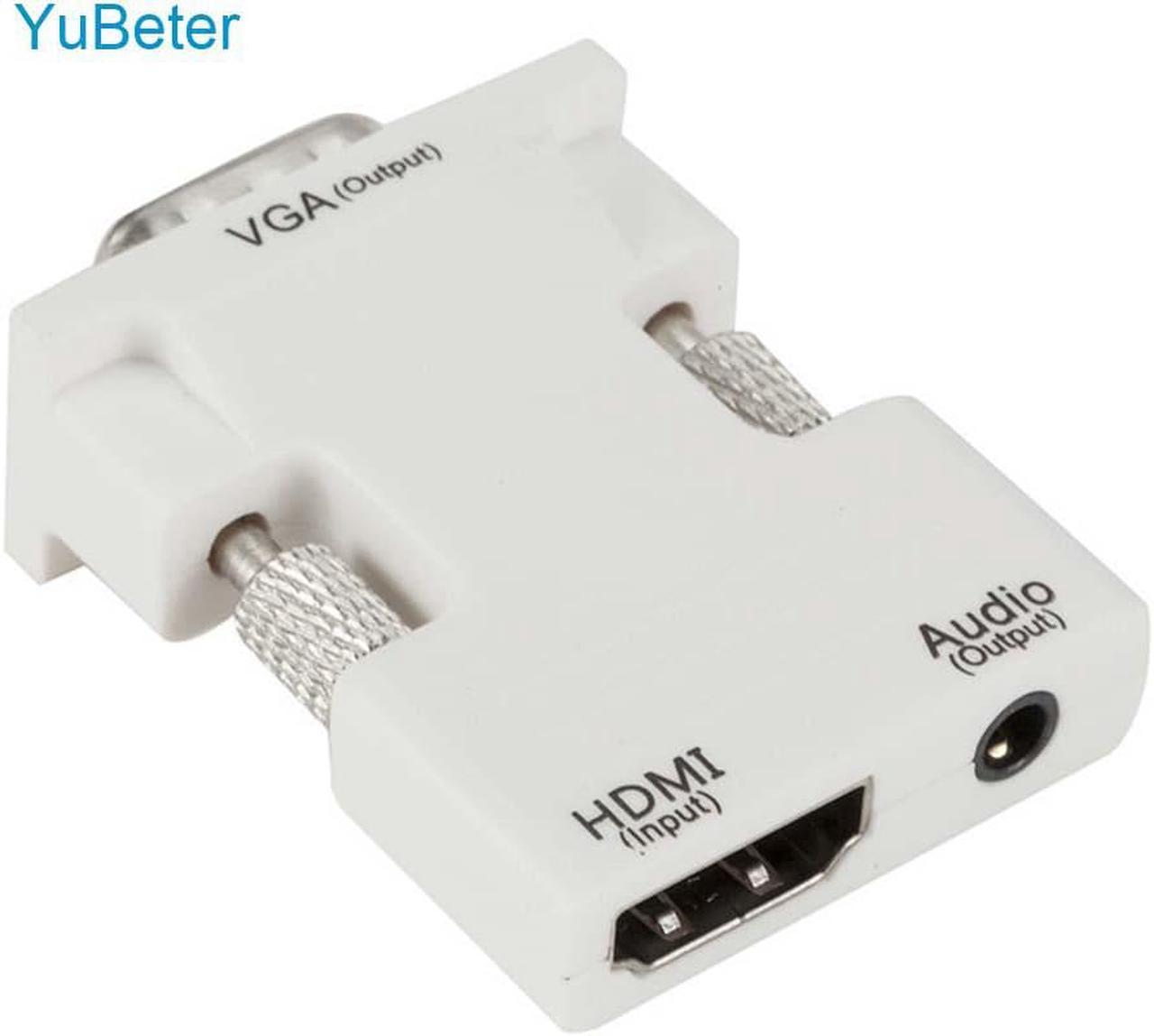 1080P HDMI to VGA Converter Adapter Female to Male Cable With 3.5mm Port Audio Video Connector for PC TV Box Projector