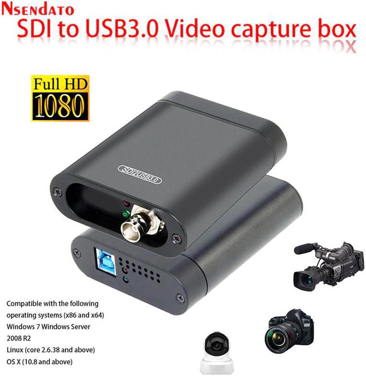 USB3.0 60FPS SDI Video Capture Card SDI to USB 3.0 2.0 Video Recording Box adapter Dongle Game Live Streaming Broadcast for OBS