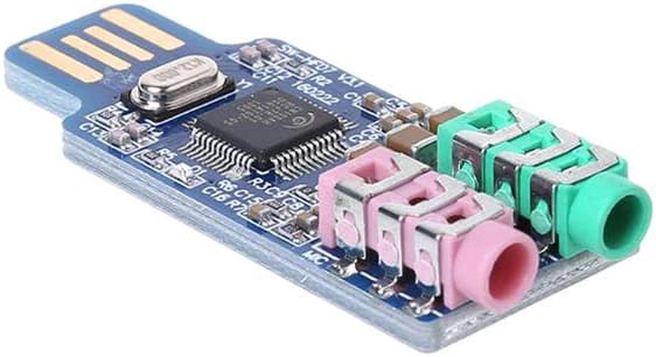 Alt view image 5 of 5 - USB Drive  Sound Card Laptop Computer External Sound Card Module Dropship