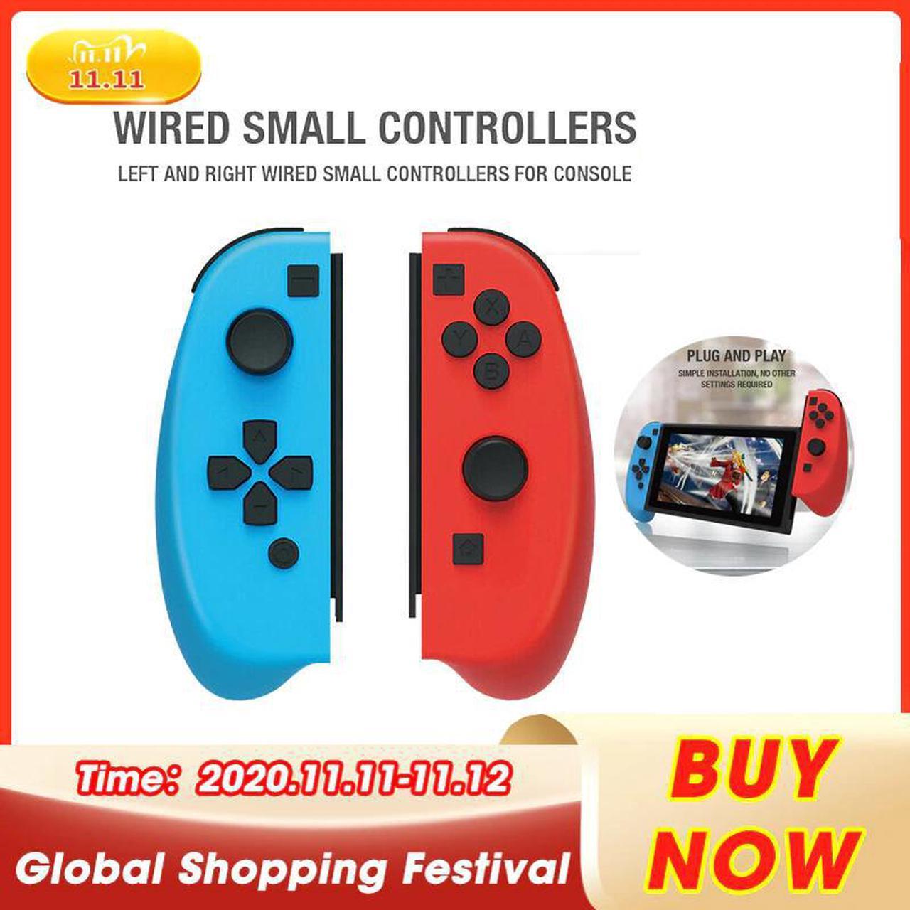 2pcs/set Game Controller Handle For Nintendo Switch Host Joy-Con Gamepad Console Joypad Gamepad Video Game USB Joystick Control