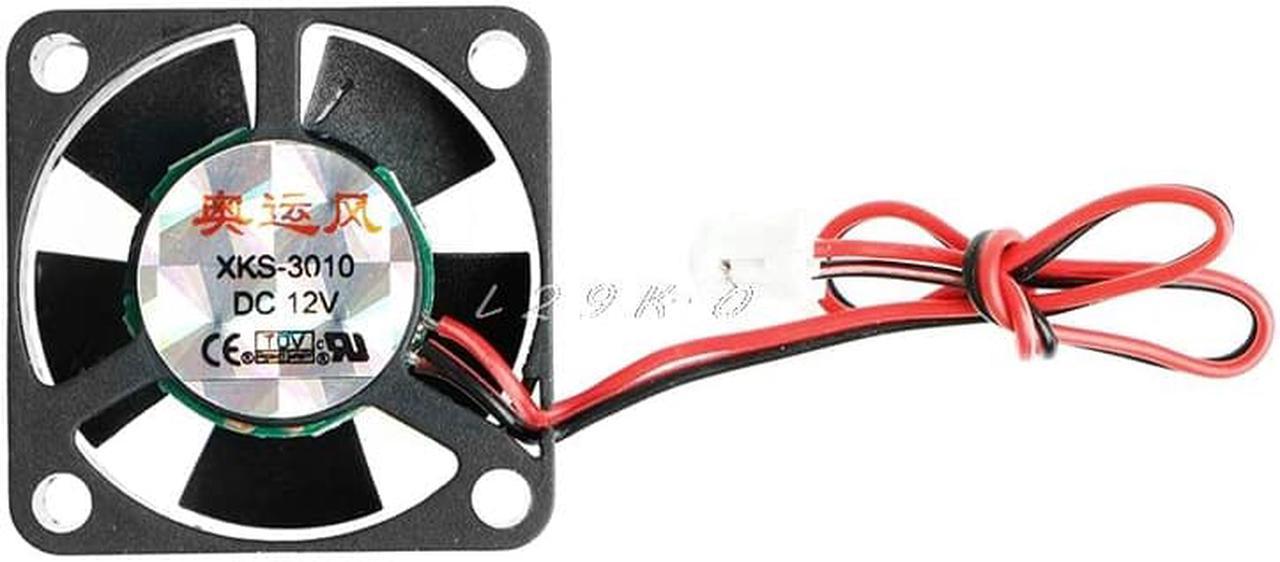 12V 0.13A 2-Pin 30x30x10mm PC Computer CPU System Brushless Cooling Fan 3010