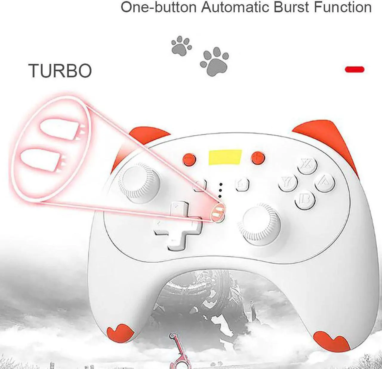 Alt view image 4 of 5 - Switch Wireless Controller With Voice Wake Function Bluetooth Gamepad For Nintend Switch/Lite Pro Game Joystick