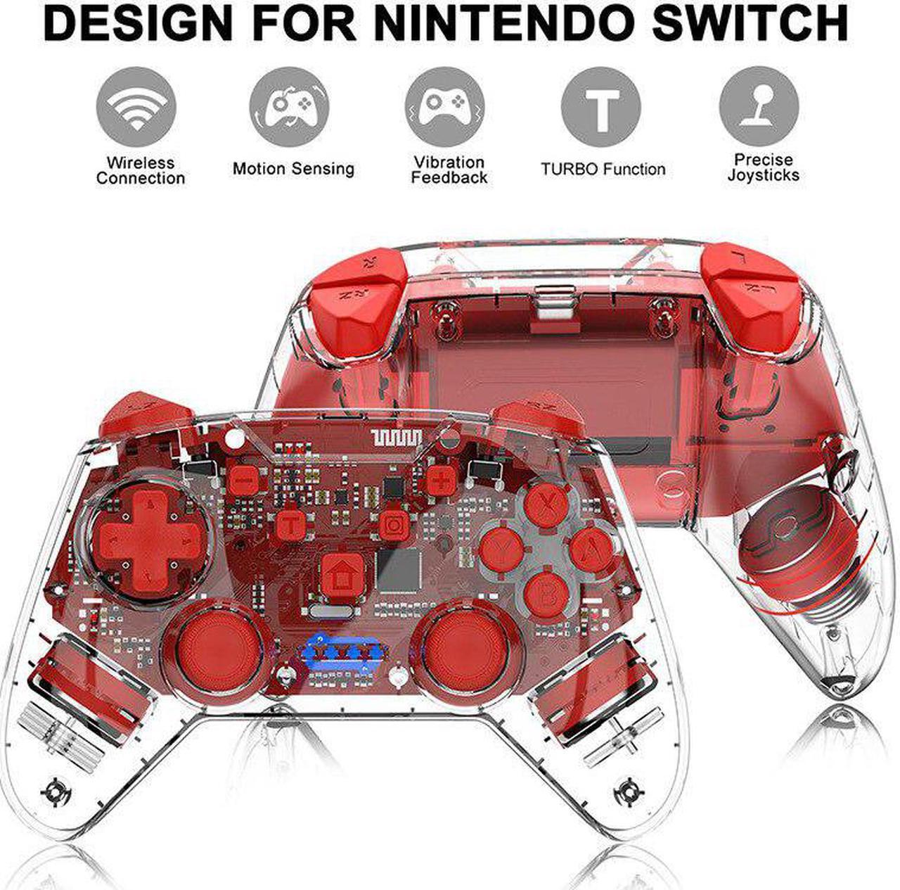 For NS Switch Pro Wireless Bluetooth Game Controller For Nintendo Switch Lite Remote Gamepad For Nintend Console 6-Axis Joystick