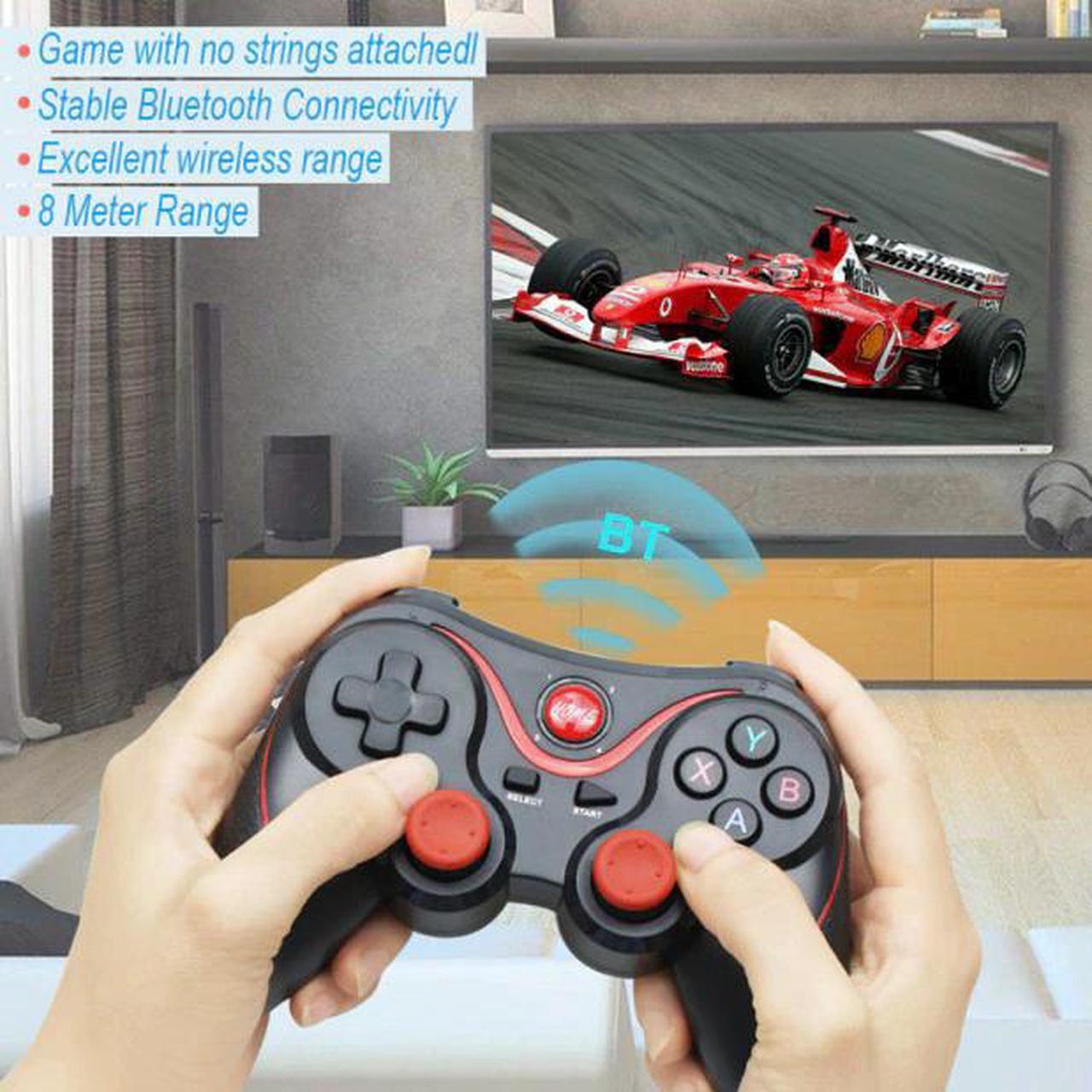 Alt view image 5 of 5 - Joystick Bluetooth 3.0 T3/X3 Gamepad For PS3 Gaming Controller Control for Tablet PC Android Smartphone With Holder
