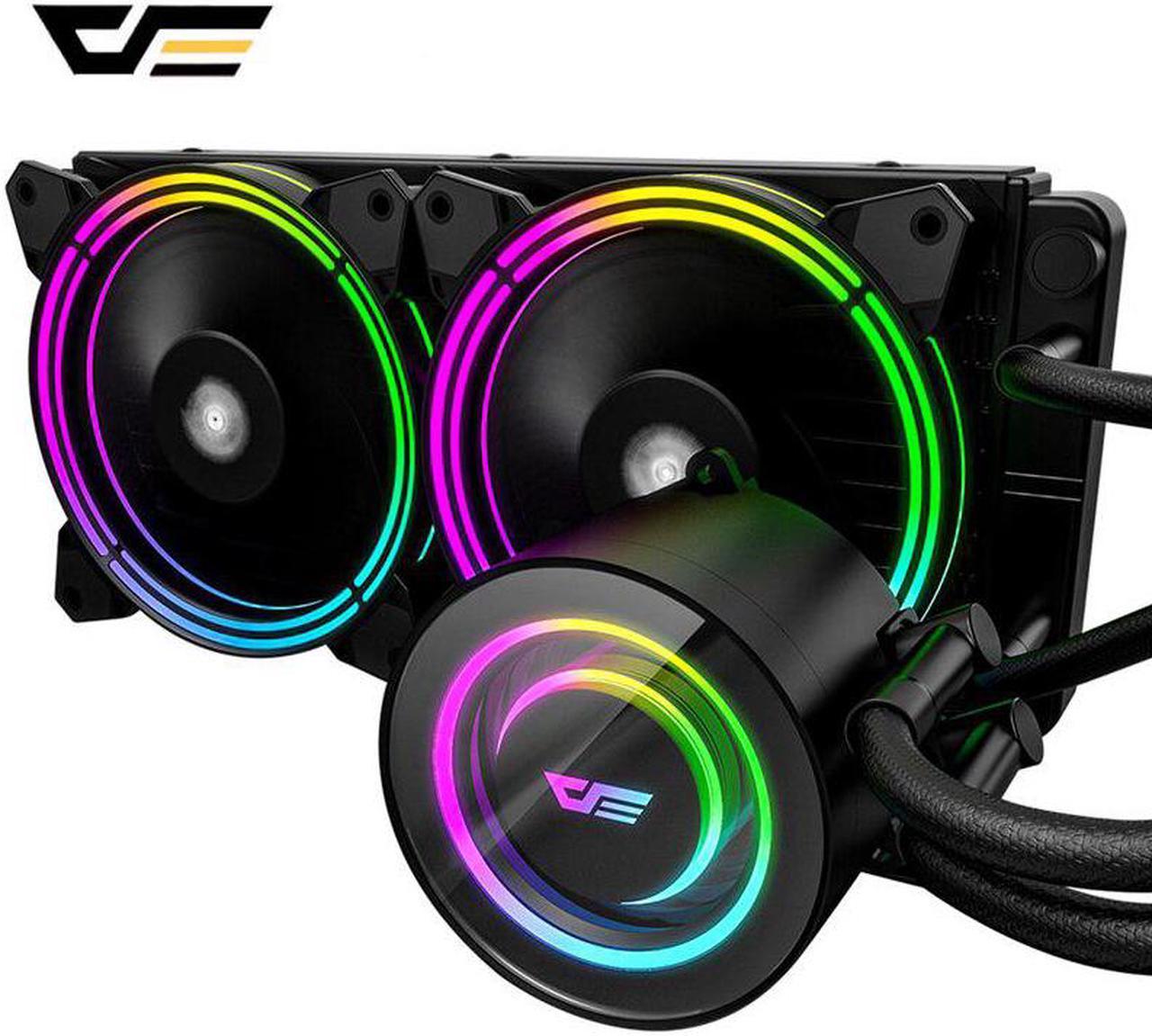 PC Case Water Liquid Cooling AIO Cooler Radiator PWM RGB Sync Water Cooler CPU for LGA 2011/115X/2066/AM4/AM3+