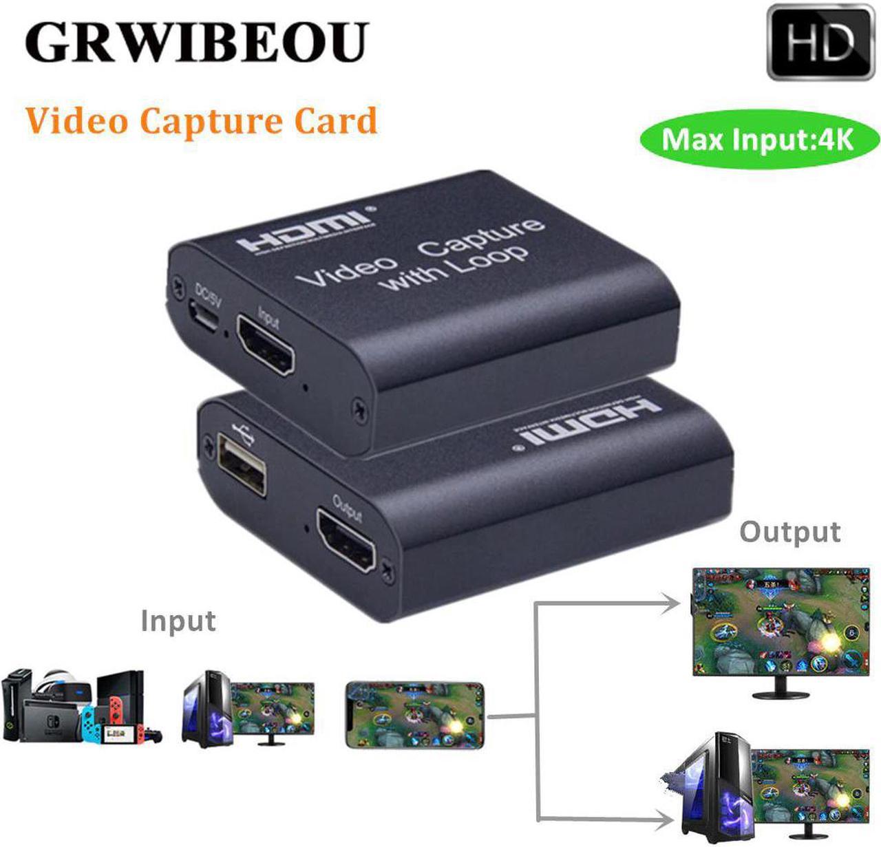 Capture Video HDMI New Coming Video card HD video capture card For PS4 Game DVD HD Camera Recording Live Streaming Loop Out