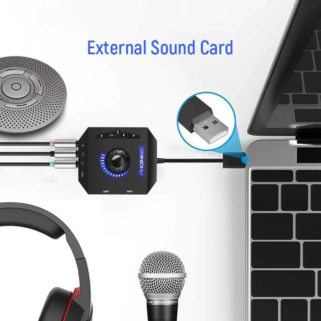 Alt view image 3 of 7 - US-4x4 US4x4 4-in/4-out USB audio MIDI interface professional computer studio recording sound card with mic preamps